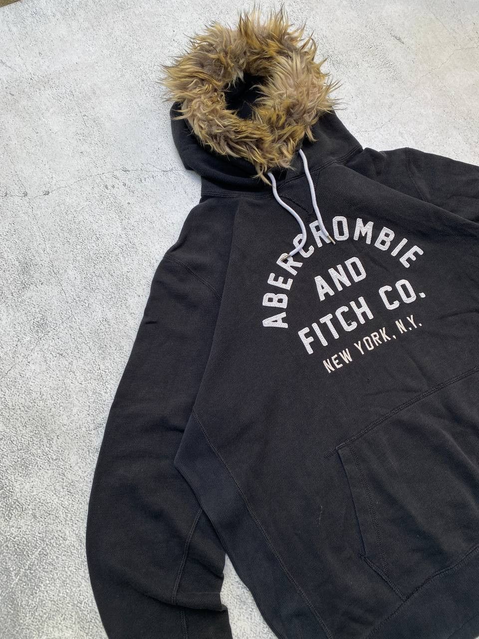 If Six Was Nine Abercrombie Y2K Fur Fuzzy LGB Style Mohair Faded Hoodie Size US XXL / EU 58 / 5 - 6 Thumbnail