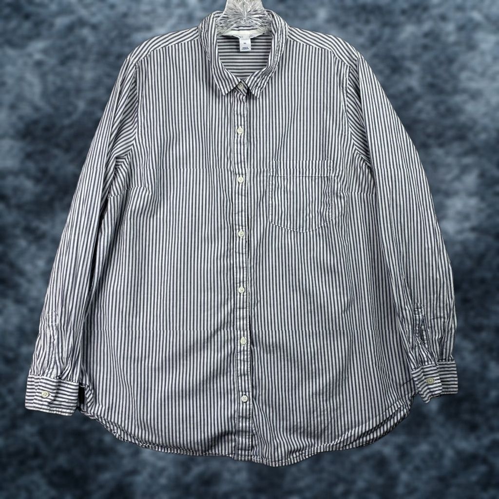 Old Navy Old Navy Tunic Shirt XL Blue Striped Casual Button-Up Women’s Shirt Size XL / US 12-14 / IT 48-50 - 1 Thumbnail