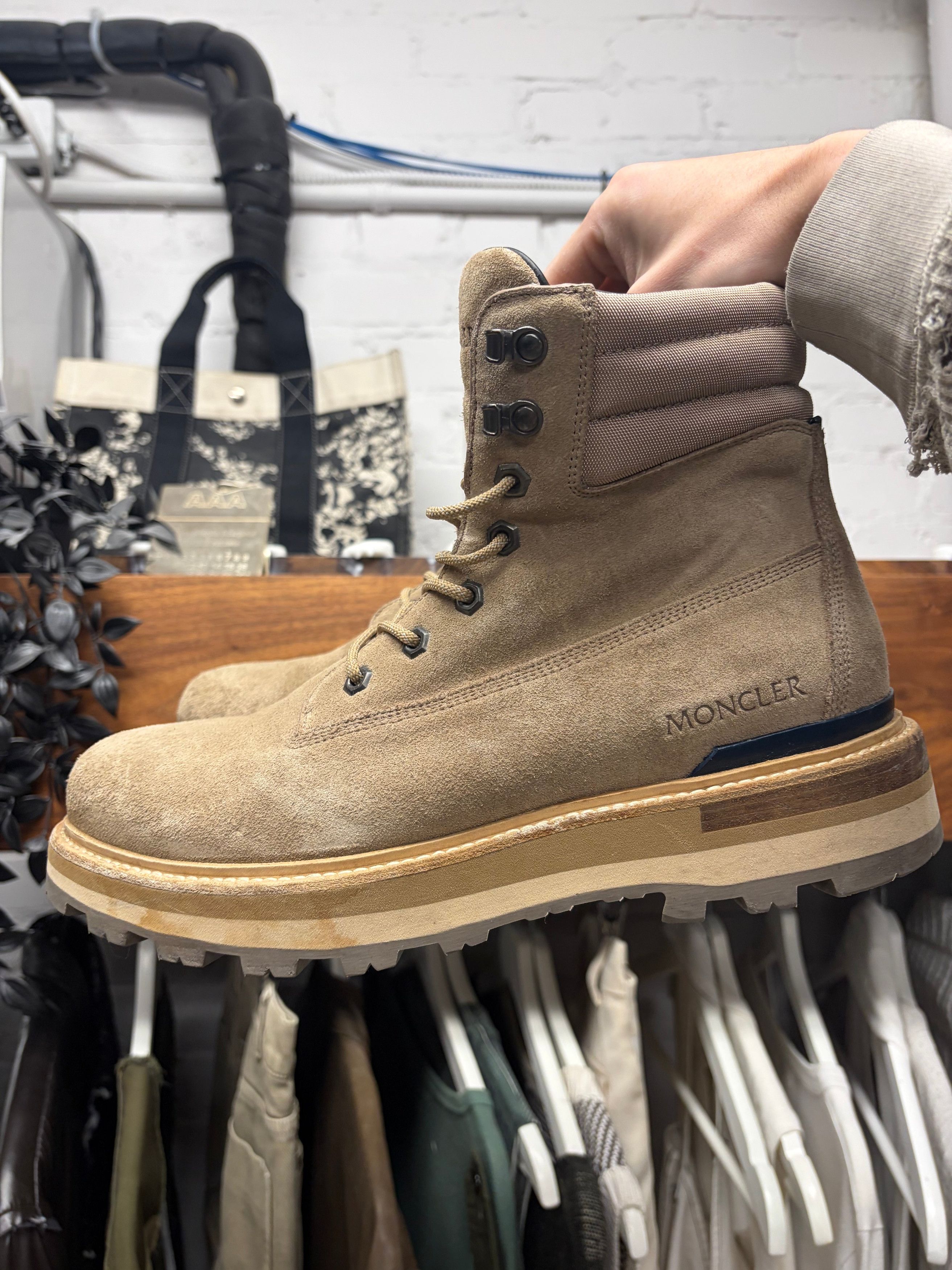 Moncler Moncler ‘Peka’ Brown Suede Hiking Boots Size US 10 / EU 43 - 3 Thumbnail