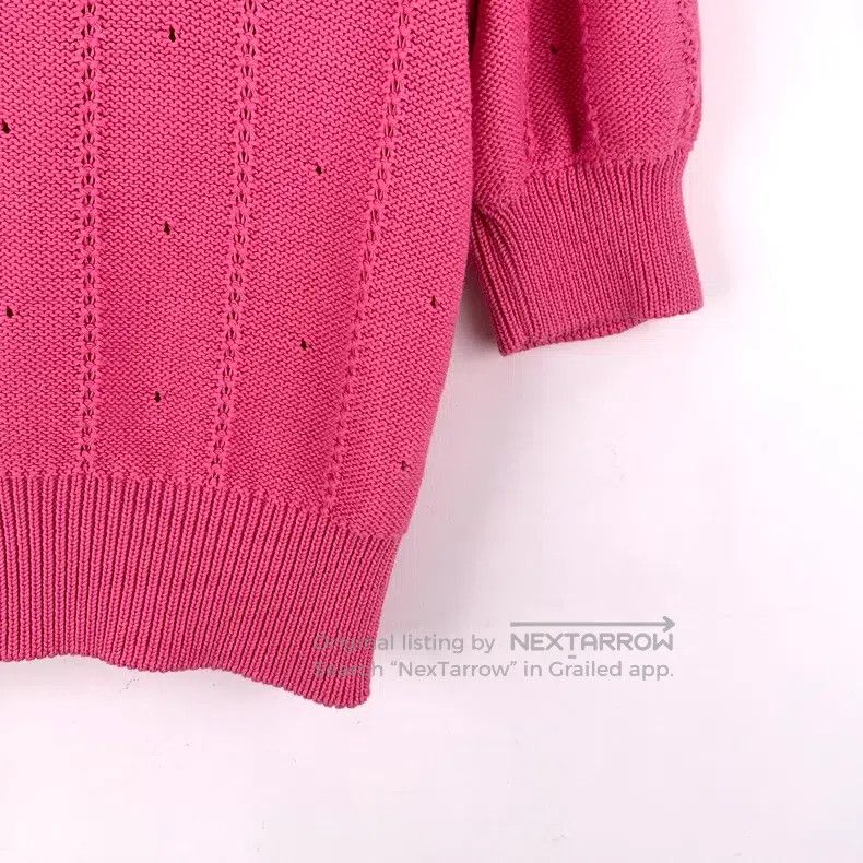 Gucci Gucci Pink floral embroidered cotton round-neck short-slee Size XXS / US 00 / IT 34 - 4 Thumbnail