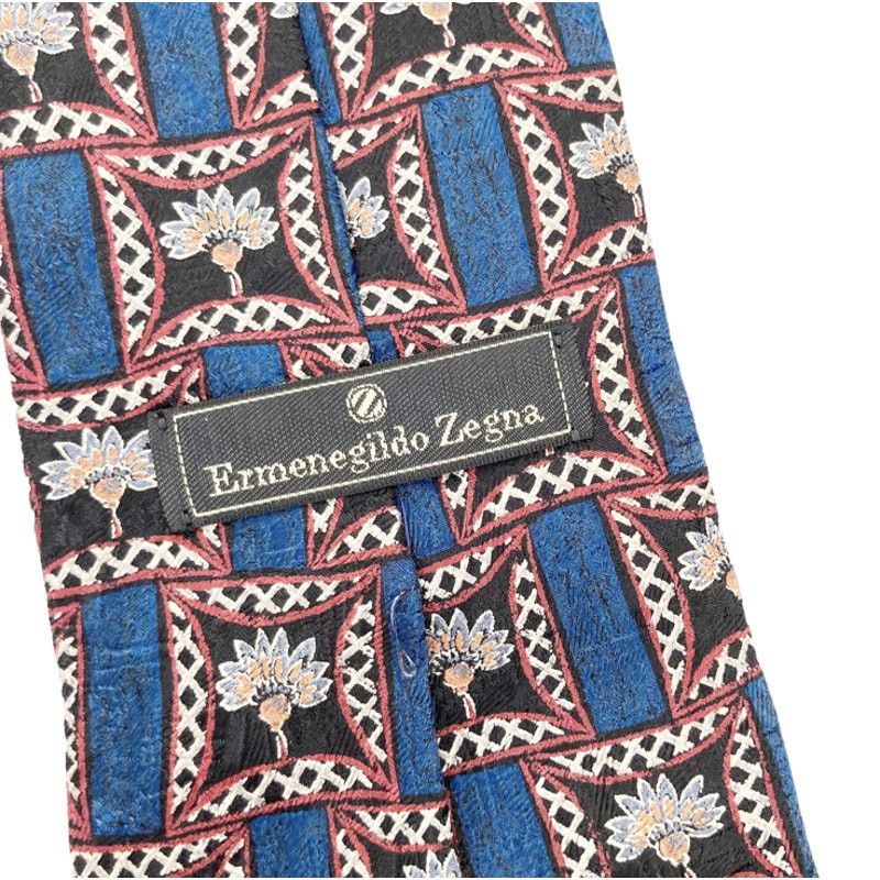 Ermenegildo Zegna Ermenegildo Zegna 100% Silk Floral Tie Size ONE SIZE - 4 Thumbnail