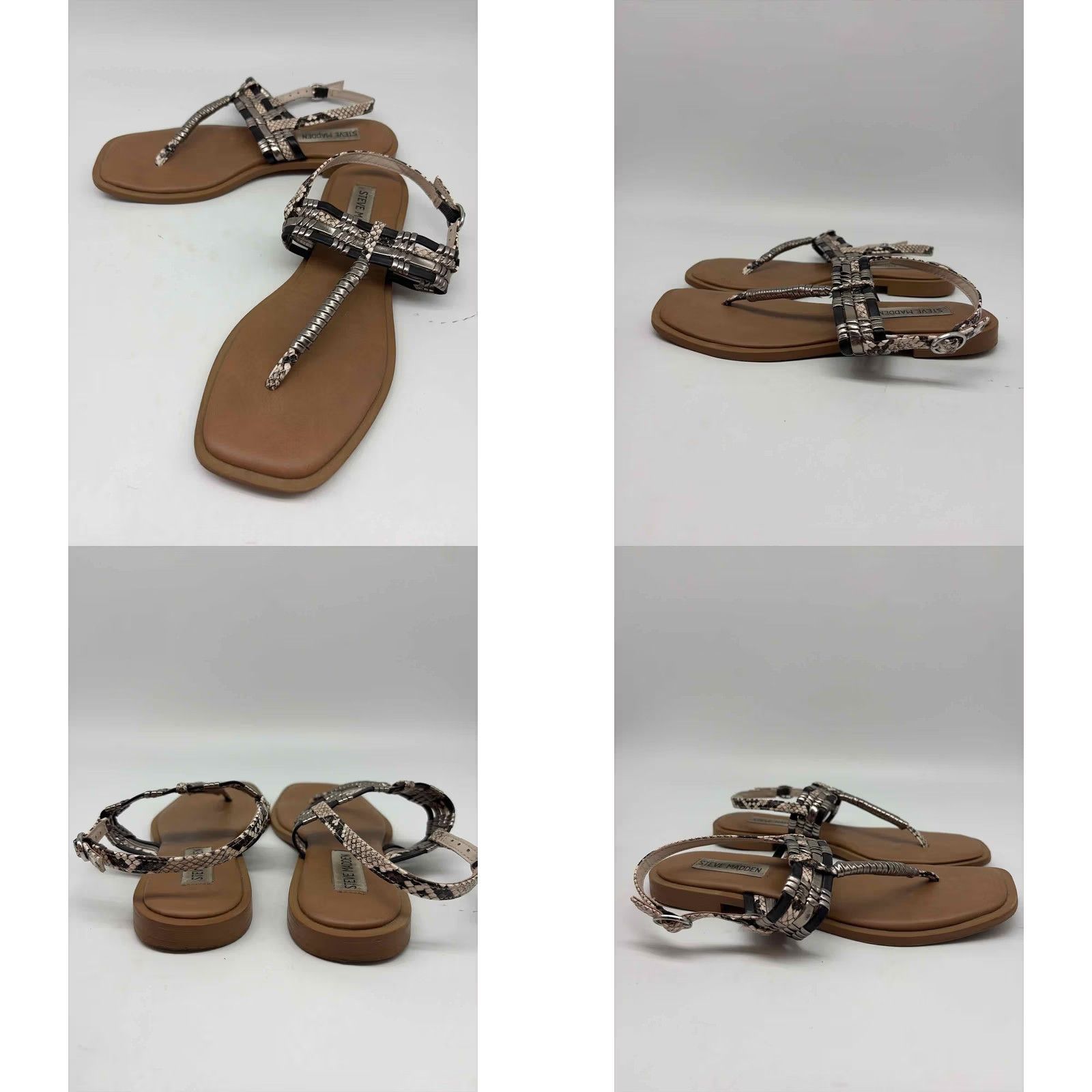 Steve Madden Steve Madden Silver Size 6 Thong Sandals Size US 6 / IT 36 - 8 Thumbnail