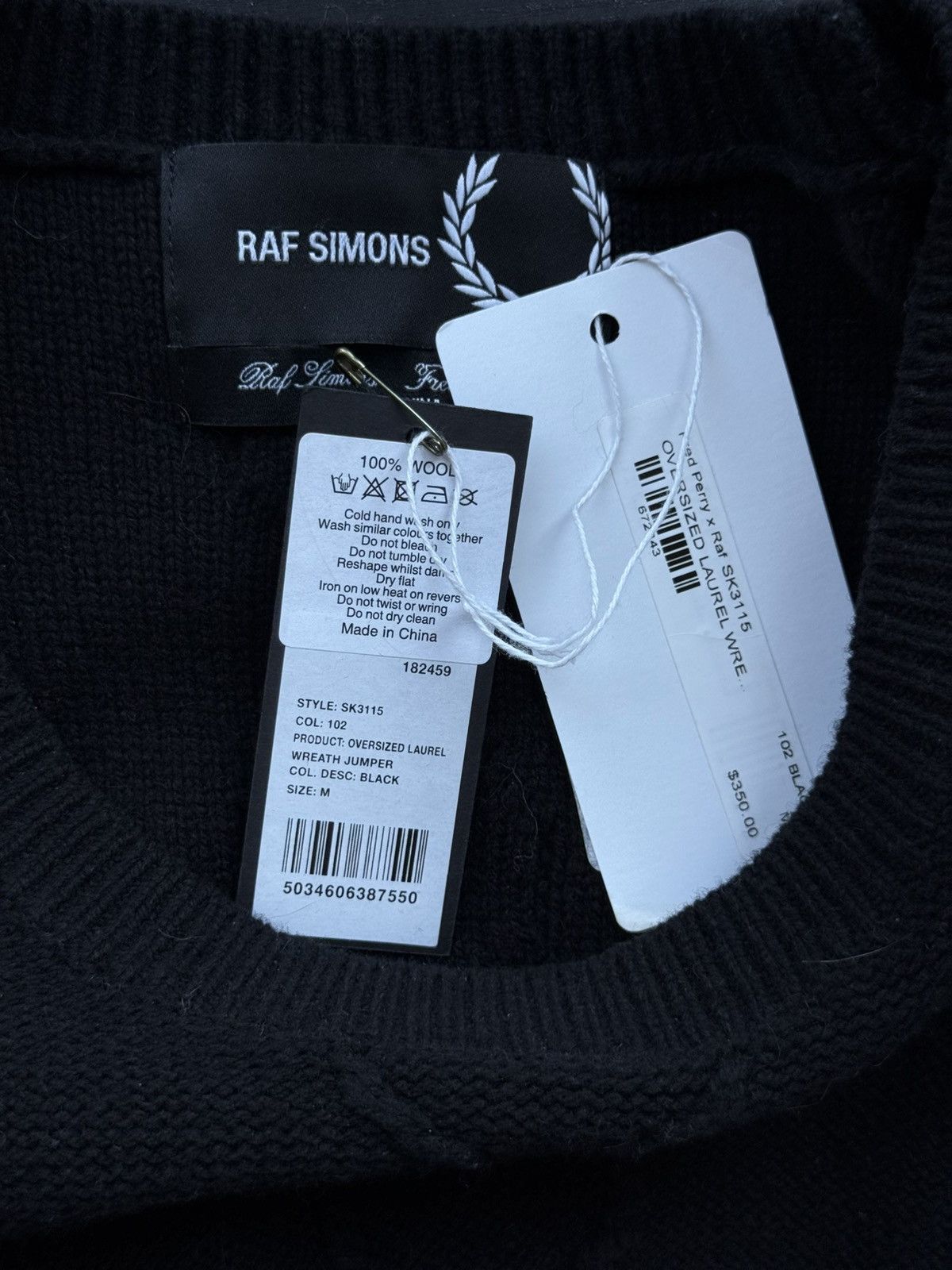 Fred Perry × Raf Simons Raf Simons x Fred Perry patchwork sweater Size US M / EU 48-50 / 2 - 5 Thumbnail