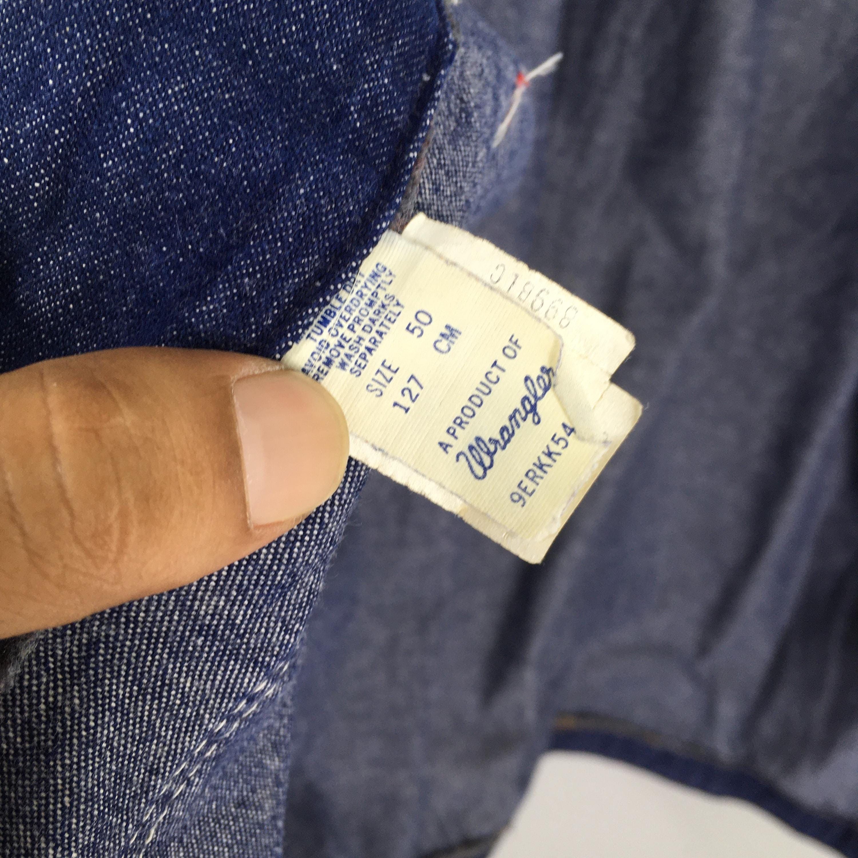 Wrangler 1970s Wrangler Sanforize Blue Chore Denim Jacket XLarge Size US XL / EU 56 / 4 - 6 Thumbnail