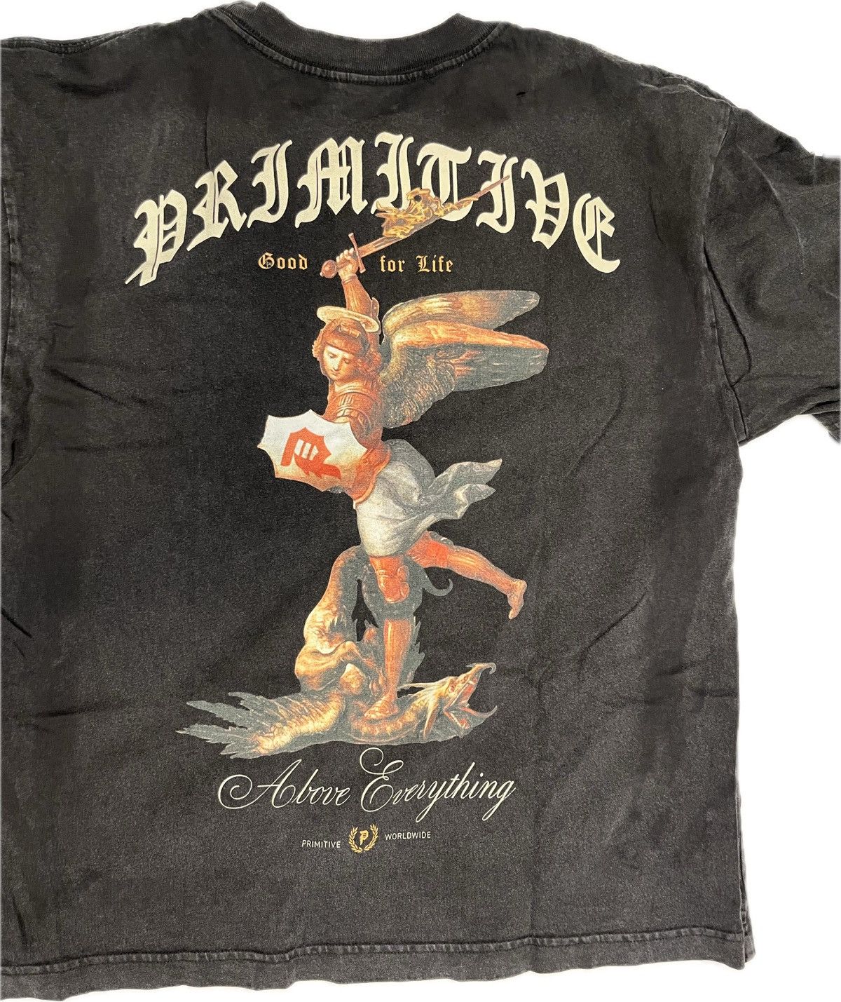 Primitive Primitive Skateboarding Above Everything Angel Black T-Shirt Size US S / EU 44-46 / 1 - 4 Thumbnail