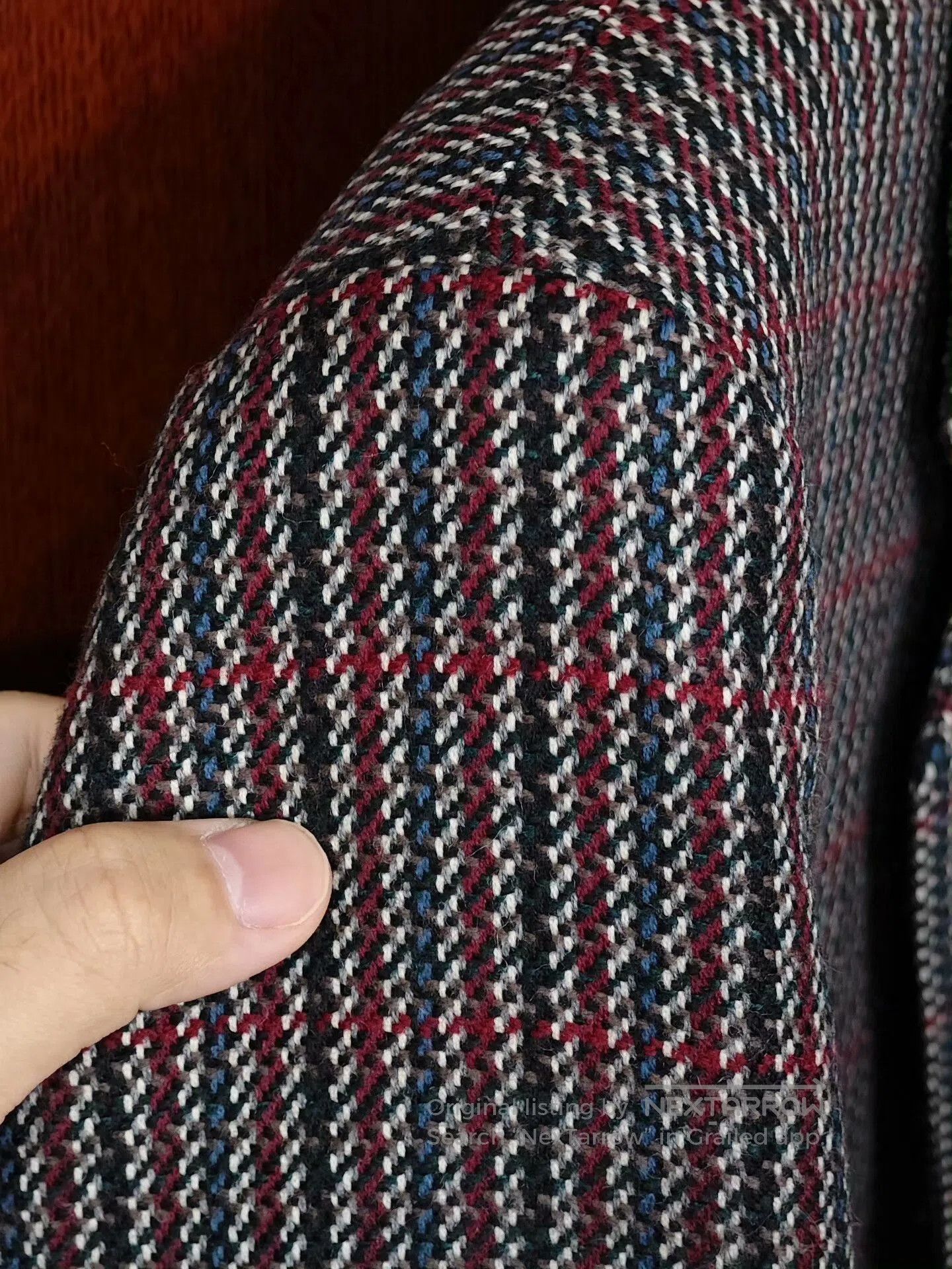 Johnstons Of Elgin Custom Wool Blend Check Blazer. Size US M / EU 48-50 / 2 - 3 Thumbnail