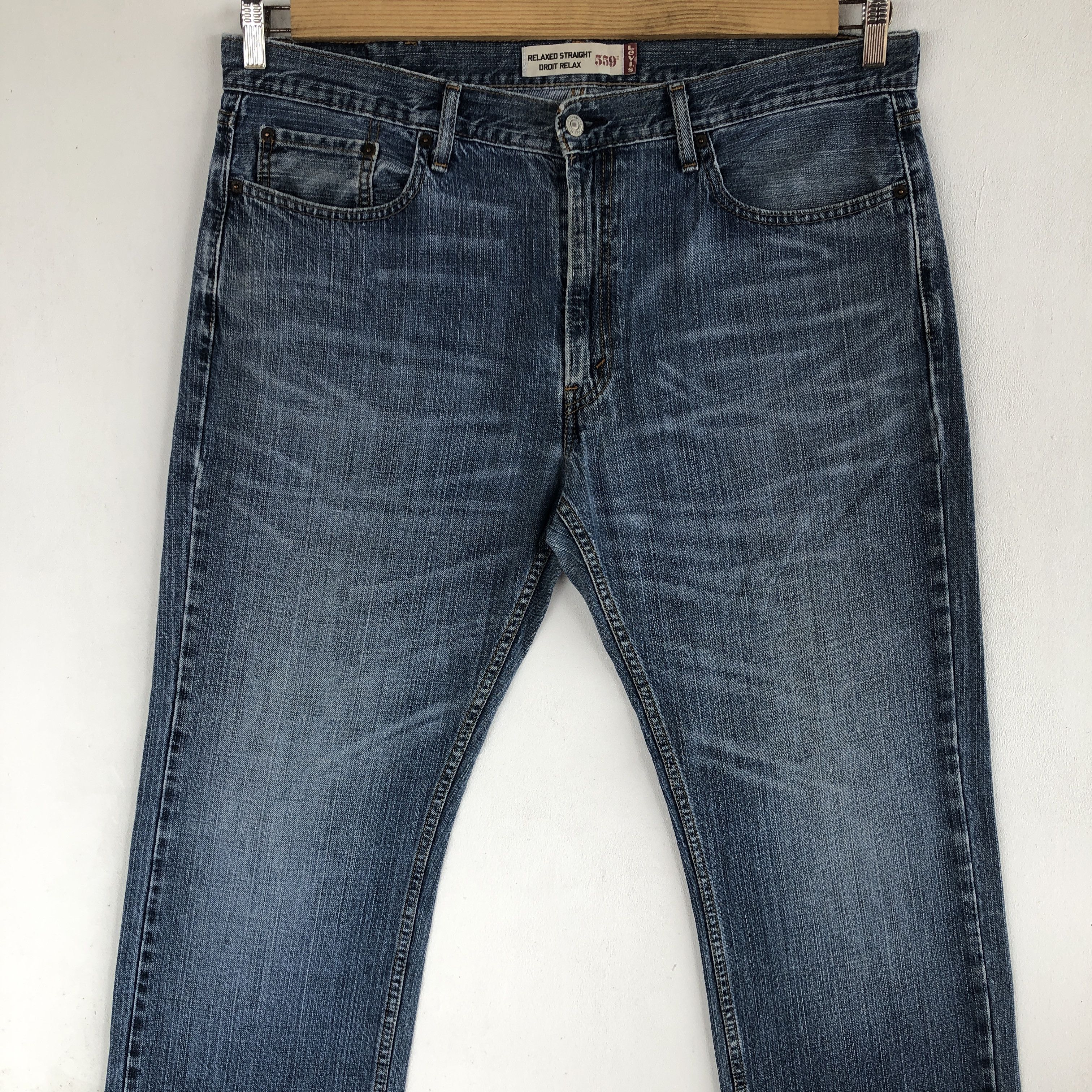 Levi's Vintage Levis 559 Baggy Jeans Levi's Relaxed Straight Denim Size US 36 / EU 52 - 3 Thumbnail
