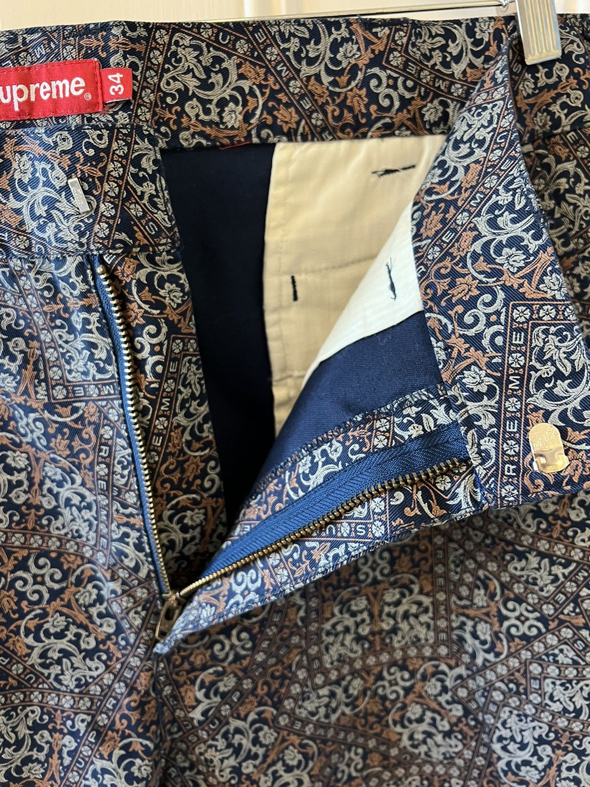 Supreme Supreme AW21 Floral Work Pants Chinos Size US 34 / EU 50 - 3 Thumbnail
