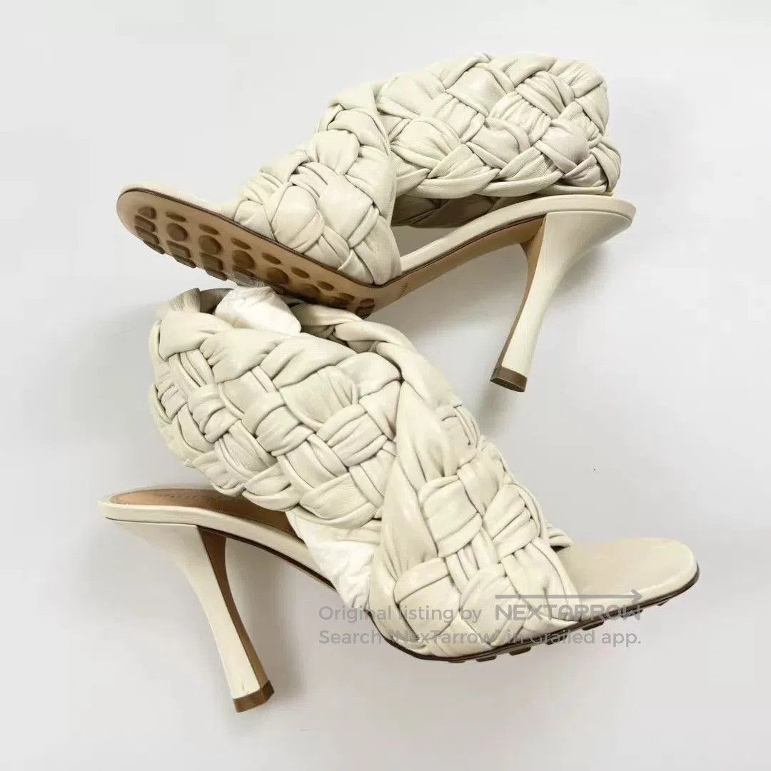 Bottega Veneta BV Woven High Heels. Size US 7 / IT 37 - 3 Thumbnail