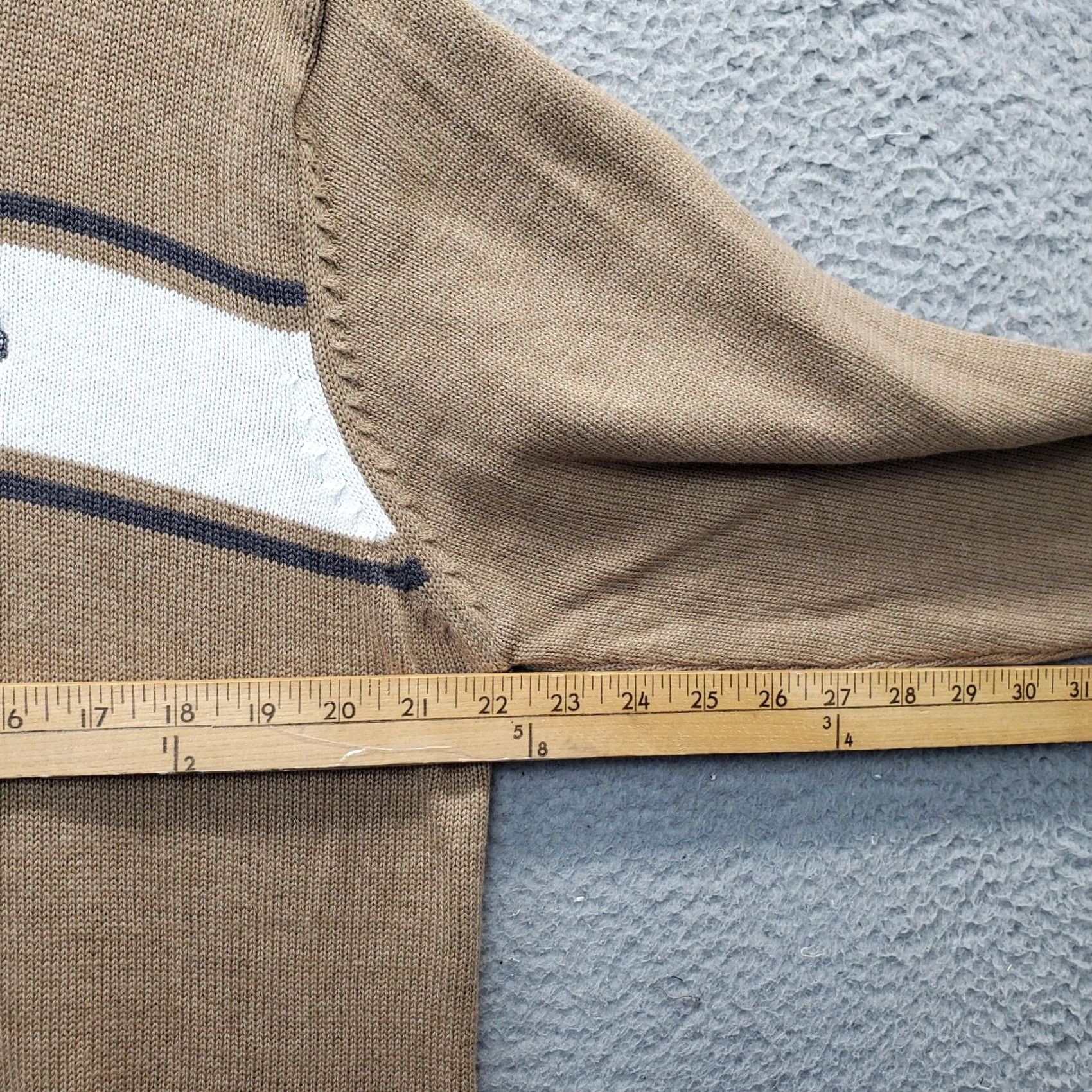 Vintage US Polo Assn. Sweater Mens XL Brown Knitted Long Sleeve Slim Fit Quarter Zip Size US XL / EU 56 / 4 - 7 Thumbnail