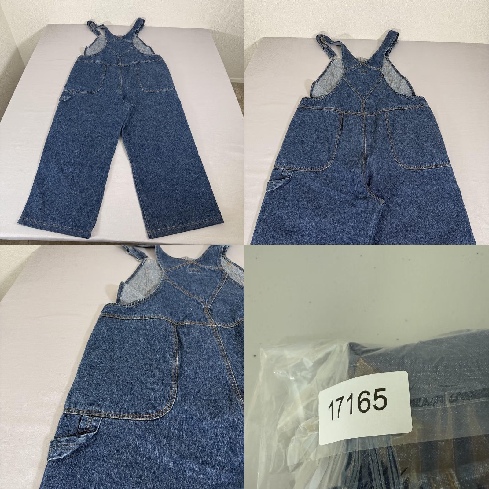 Calvin Klein VINTAGE Calvin Klein Mens XL Blue Denim Jeans Overalls Bib Carpenter Pants 90s Size US 36 / EU 52 - 9 Thumbnail