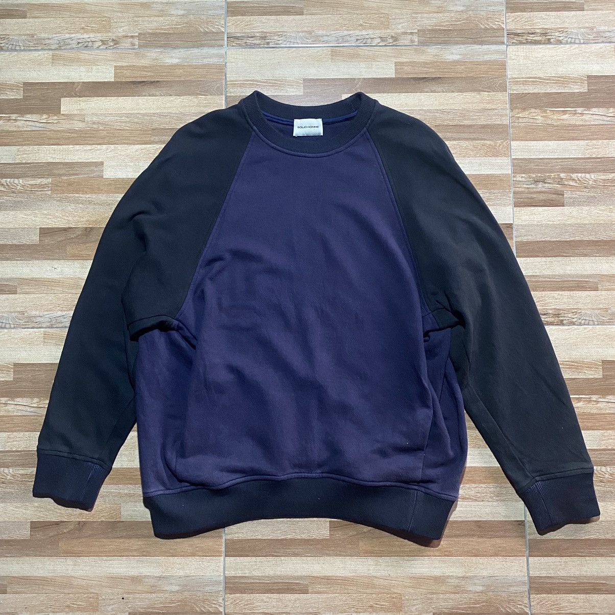 Solid Homme SOLID HOMME Classic 2tone Sweatshirt Size US L / EU 52-54 / 3 - 1 Thumbnail