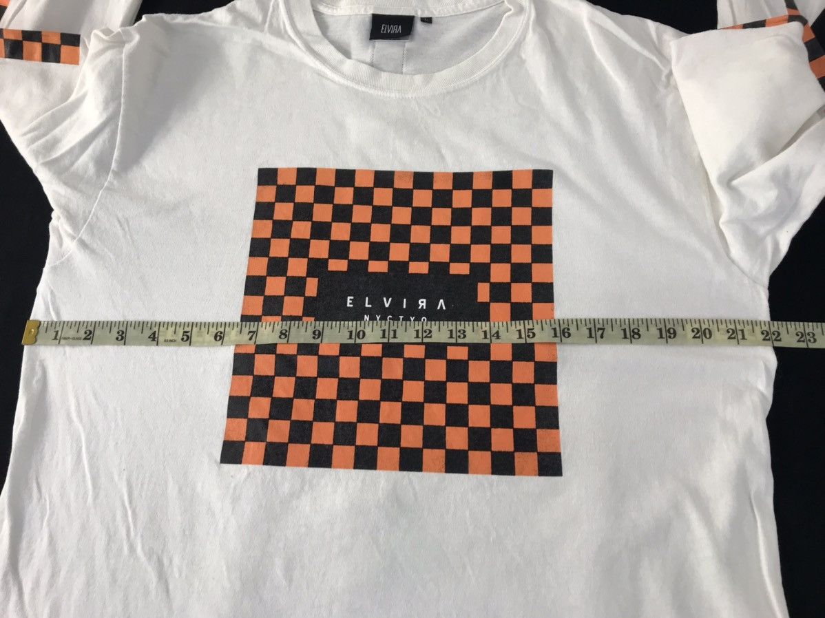 Japanese Brand Hype Elvira Net Checkered Side Tape Longsleeve Tee T-shirt Size US L / EU 52-54 / 3 - 9 Thumbnail