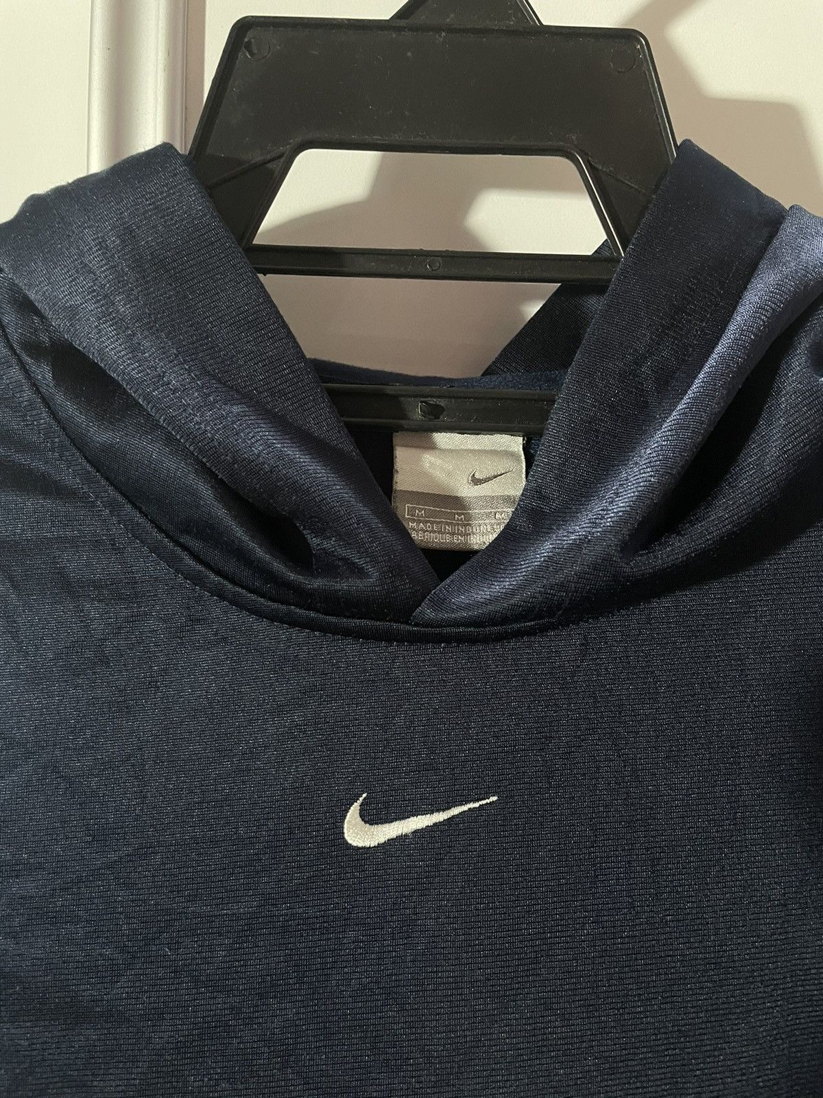 Nike × Vintage Vintage Nike center swoosh embroidery Hoodie light y2k Size US M / EU 48-50 / 2 - 2 Thumbnail