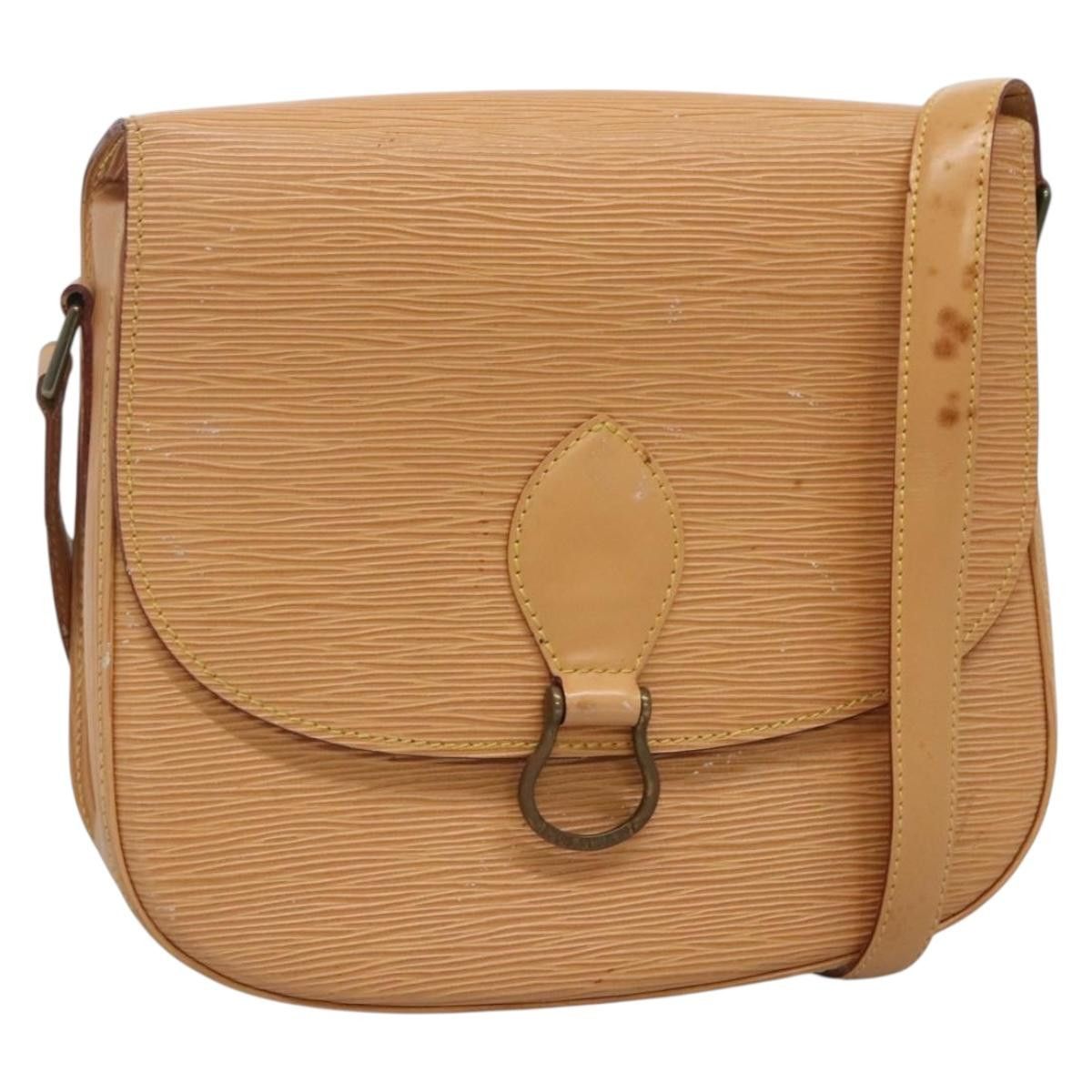 LOUIS VUITTON Epi Saint Cloud GM Shoulder Bag Beige M52196