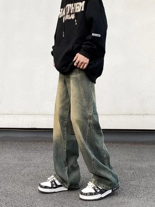 VIBE Wide Leg Faded Wash Flared Jeans Size US 30 / EU 46 - 6 Thumbnail