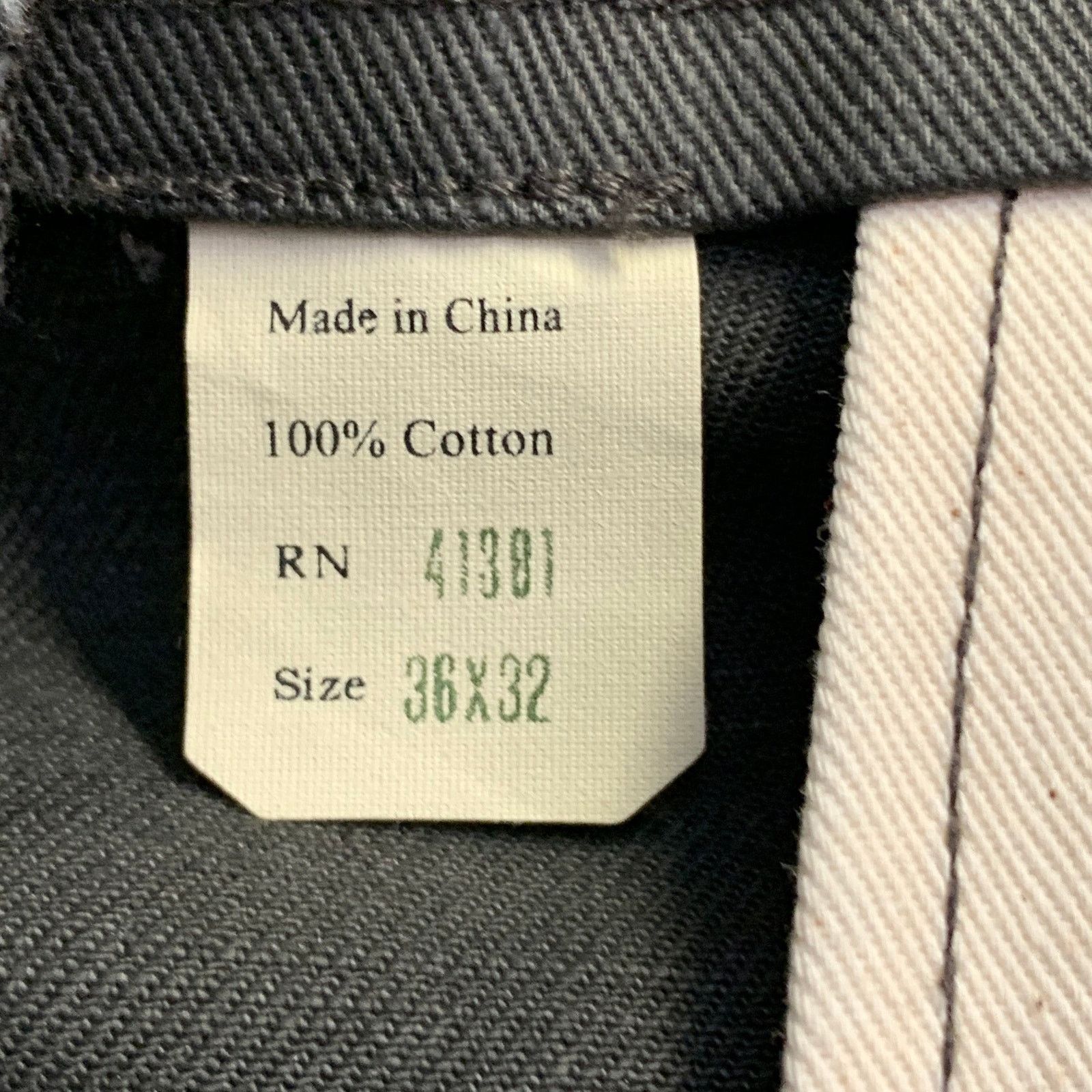 Ralph Lauren RRL by RALPH LAUREN Grey Cotton Selvedge Button Fly Pants Size US 36 / EU 52 - 6 Thumbnail
