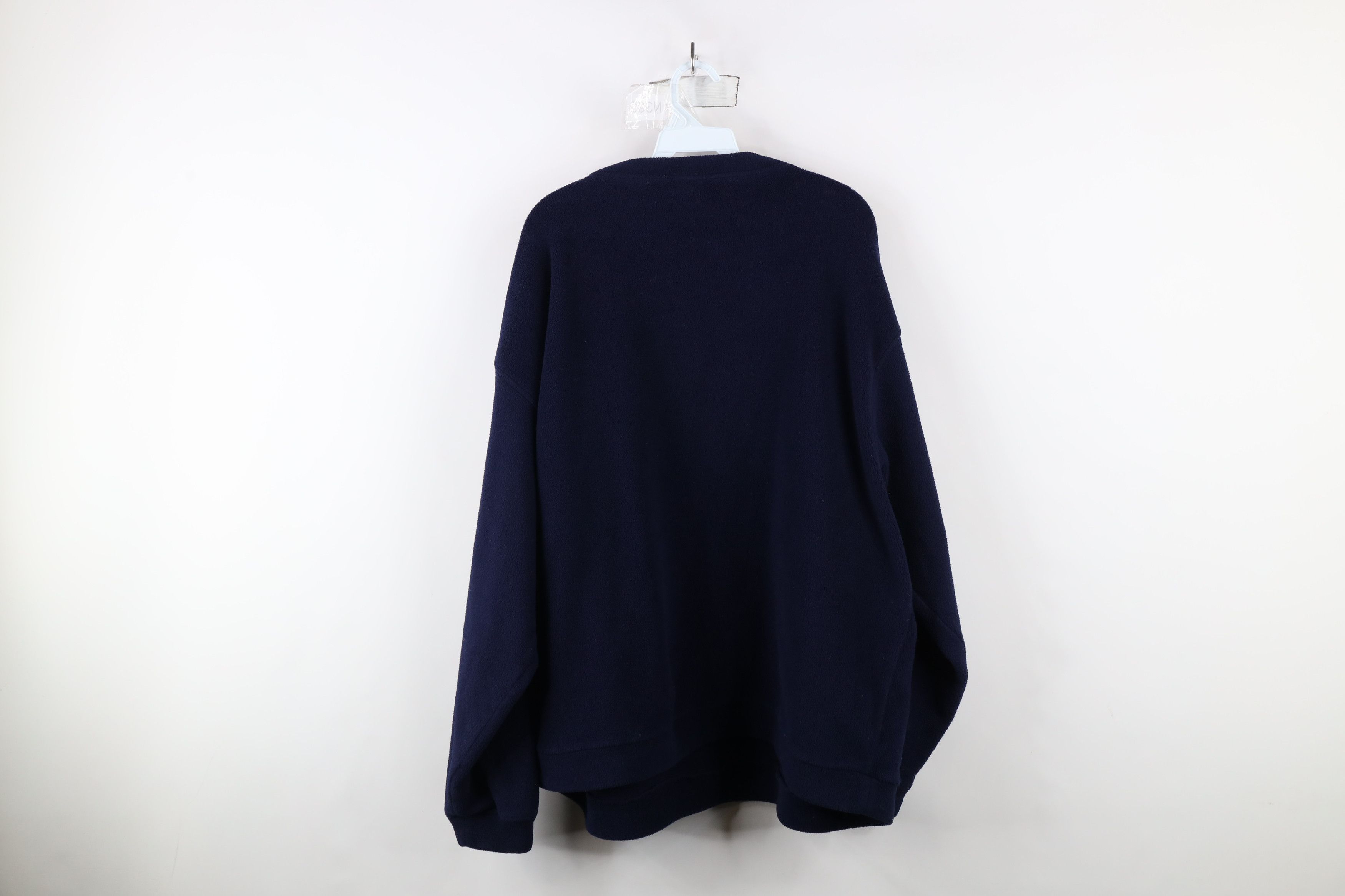 Cabelas × Vintage Vintage 90s Cabelas Fleece Crewneck Sweater Navy Blue Size US XXL / EU 58 / 5 - 8 Thumbnail