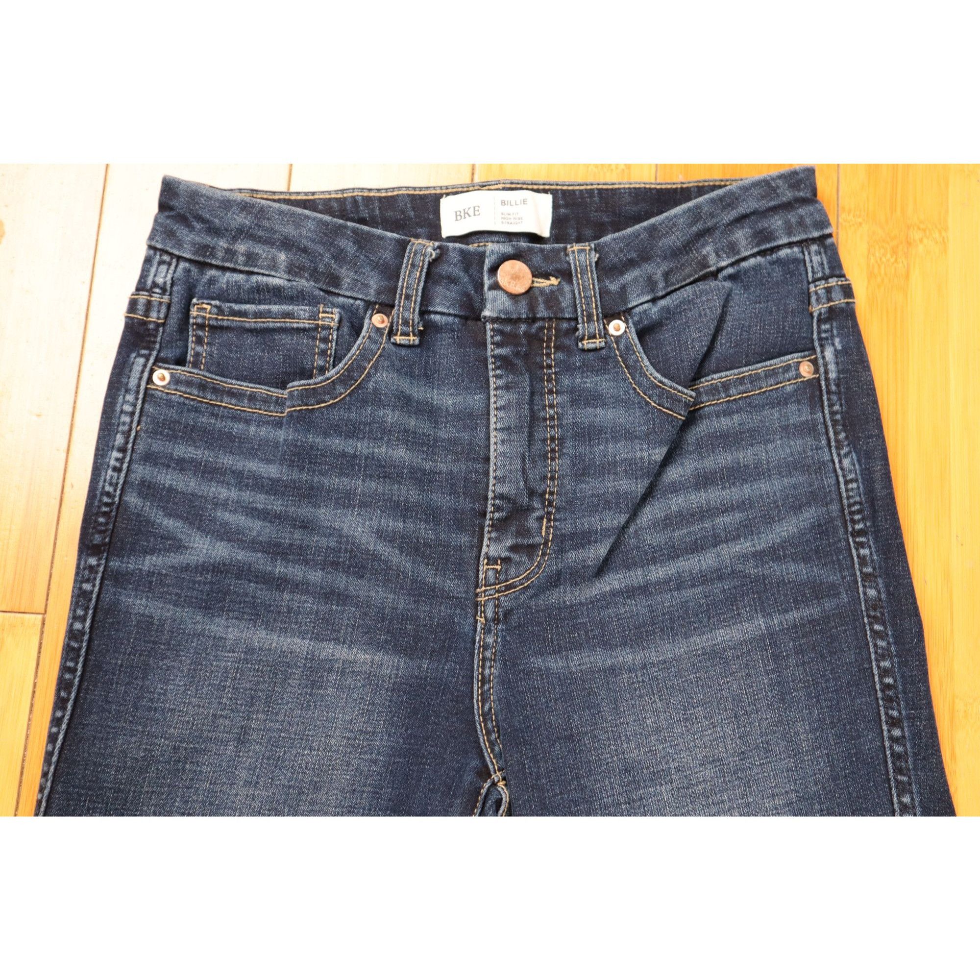 BKE BKE Billie Slim-Fit High‑Rise Jeans – Size 26 × 32 (Studio H Size 26" / US 2 / IT 38 - 3 Thumbnail