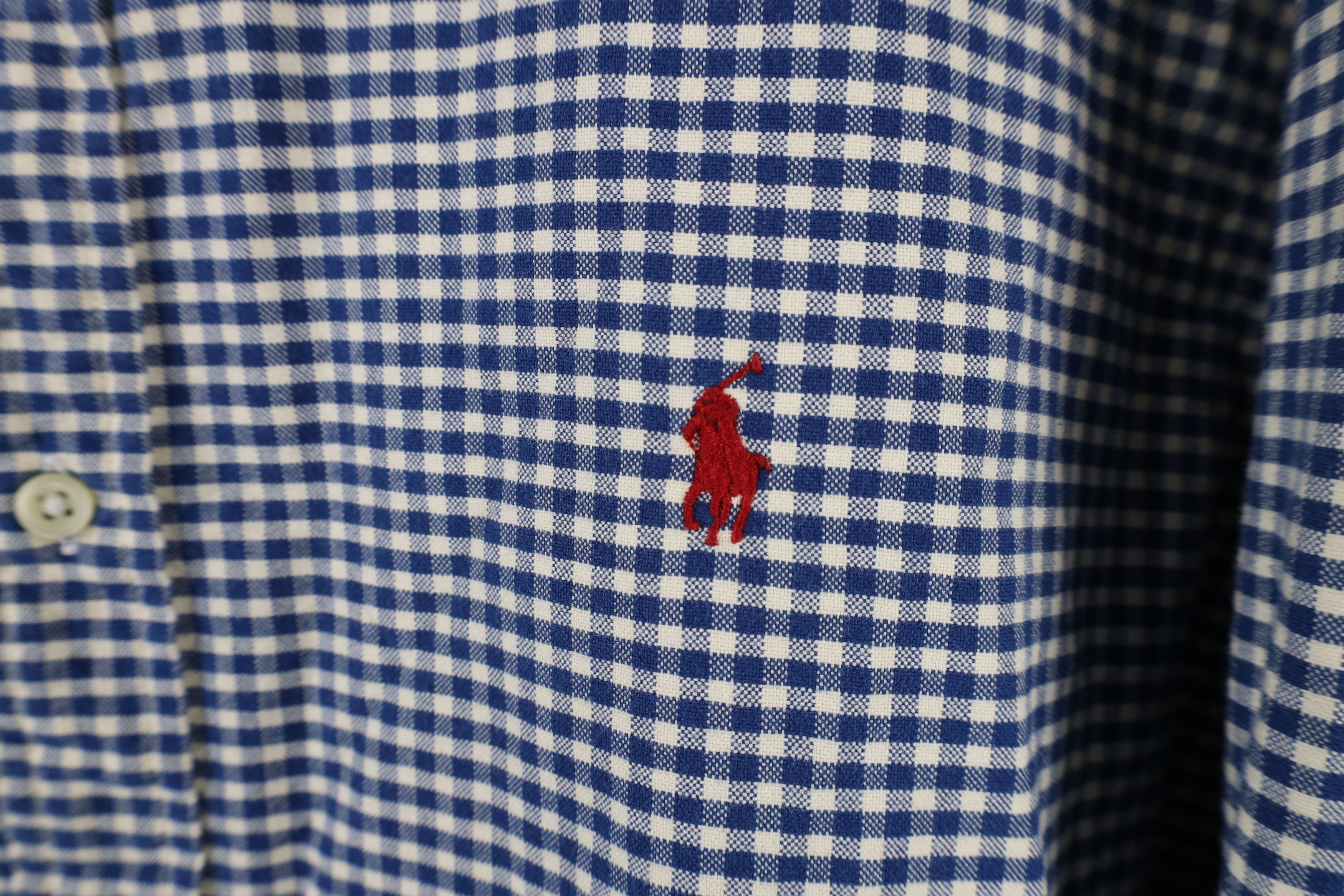 Polo Ralph Lauren Vintage 90s Ralph Lauren Fit Gingham Plaid Button Down Shirt Size US XXL / EU 58 / 5 - 4 Thumbnail