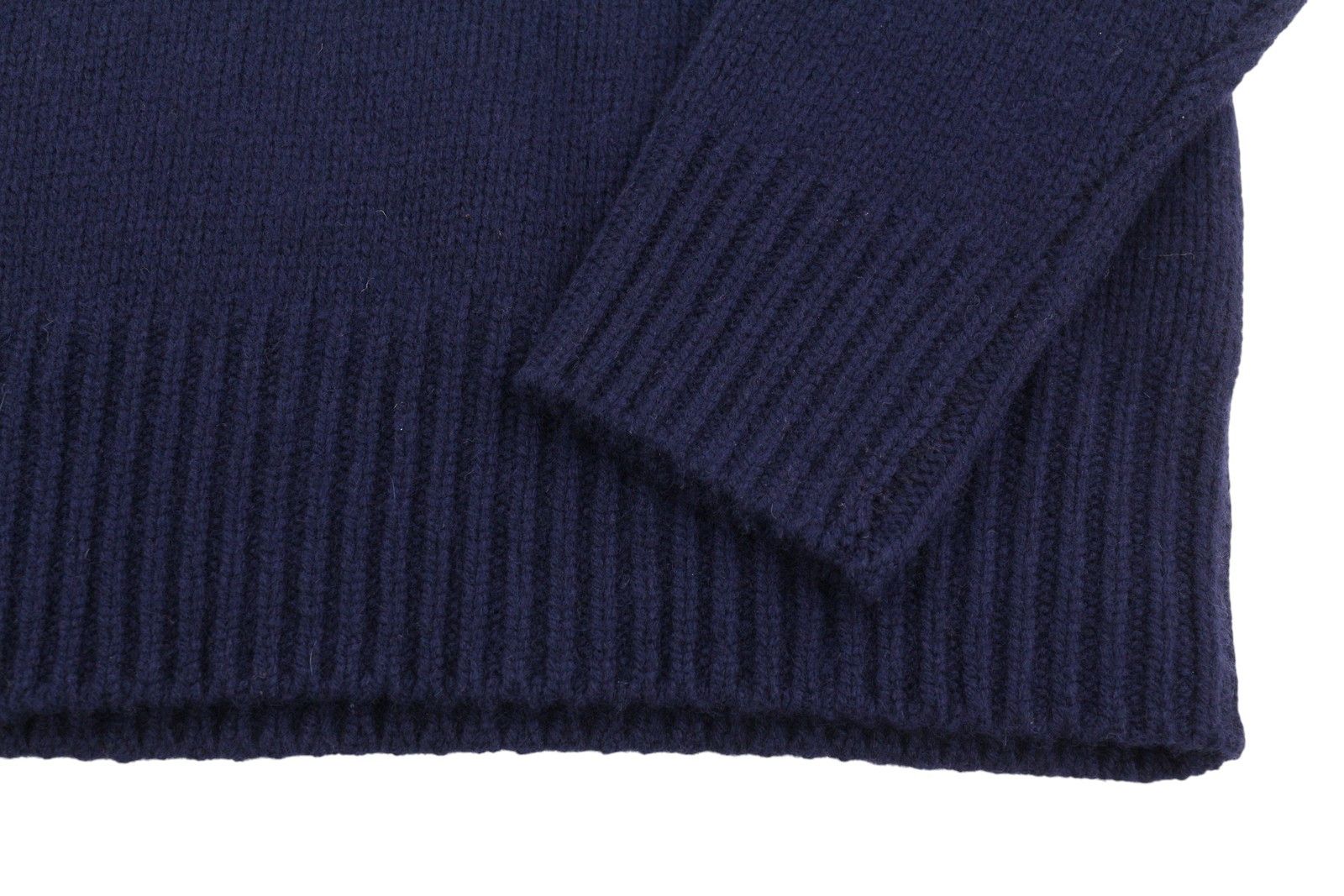 Ralph Lauren BLUE L Wool Cashmere Tight Knit Pullover 86940 Size US L / EU 52-54 / 3 - 5 Thumbnail