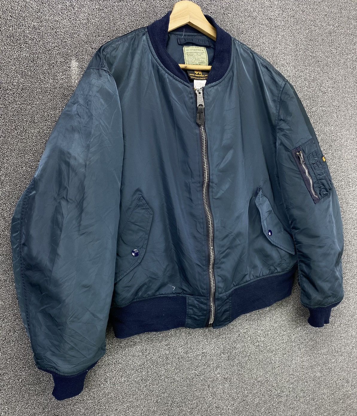 Alpha Industries Vintage Alpha Industries Flyer Man MA 1 Bomber Jacket Size US XL / EU 56 / 4 - 2 Thumbnail