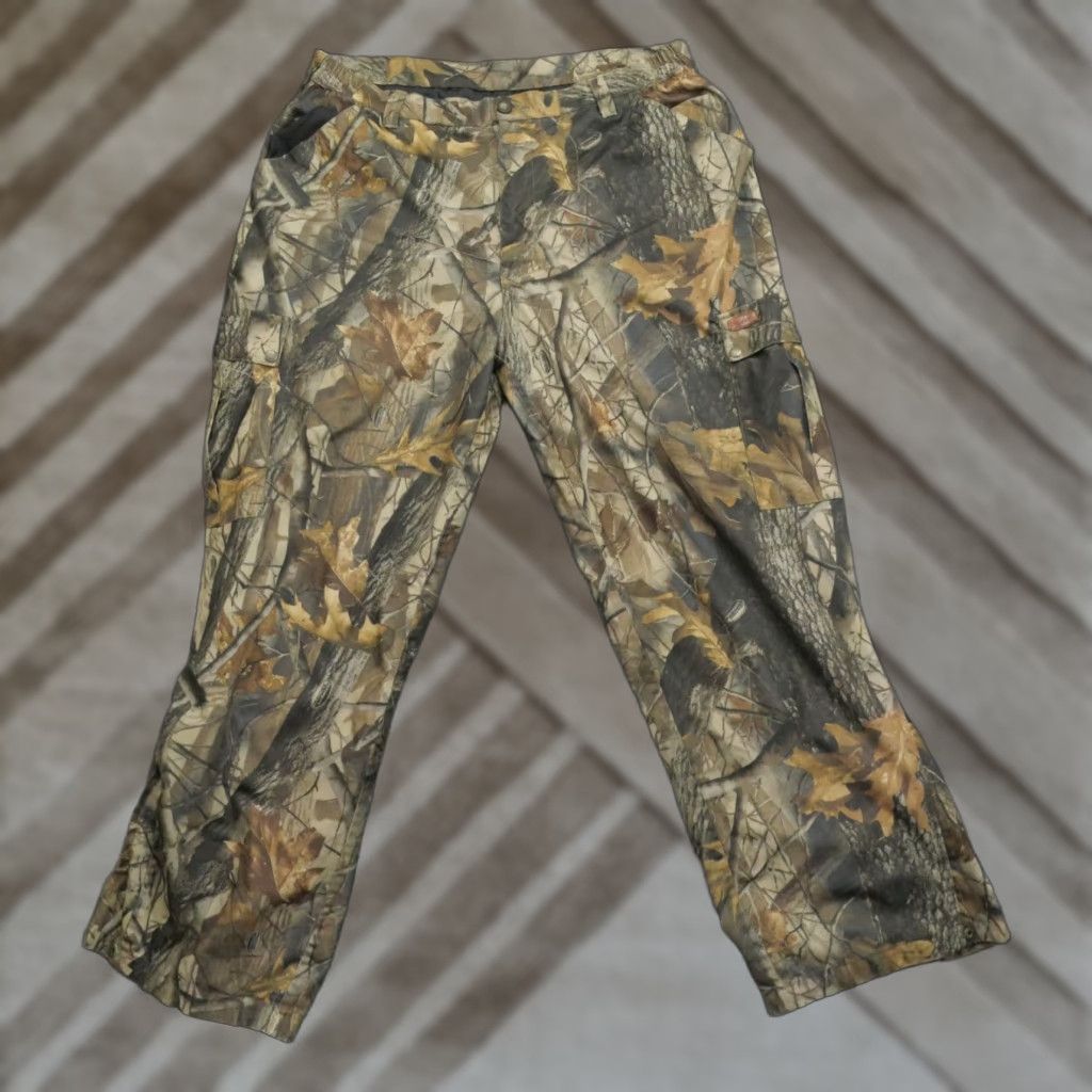 Vintage VINTAGE RedHead Woolrich Camouflage Pants Mens XL Green Brown Quilt Lined Hunting Hardwoods Cargo Outdoor Pockets Lined 32 In Inseam Mens Size US 38 / EU 54 - 1 Thumbnail