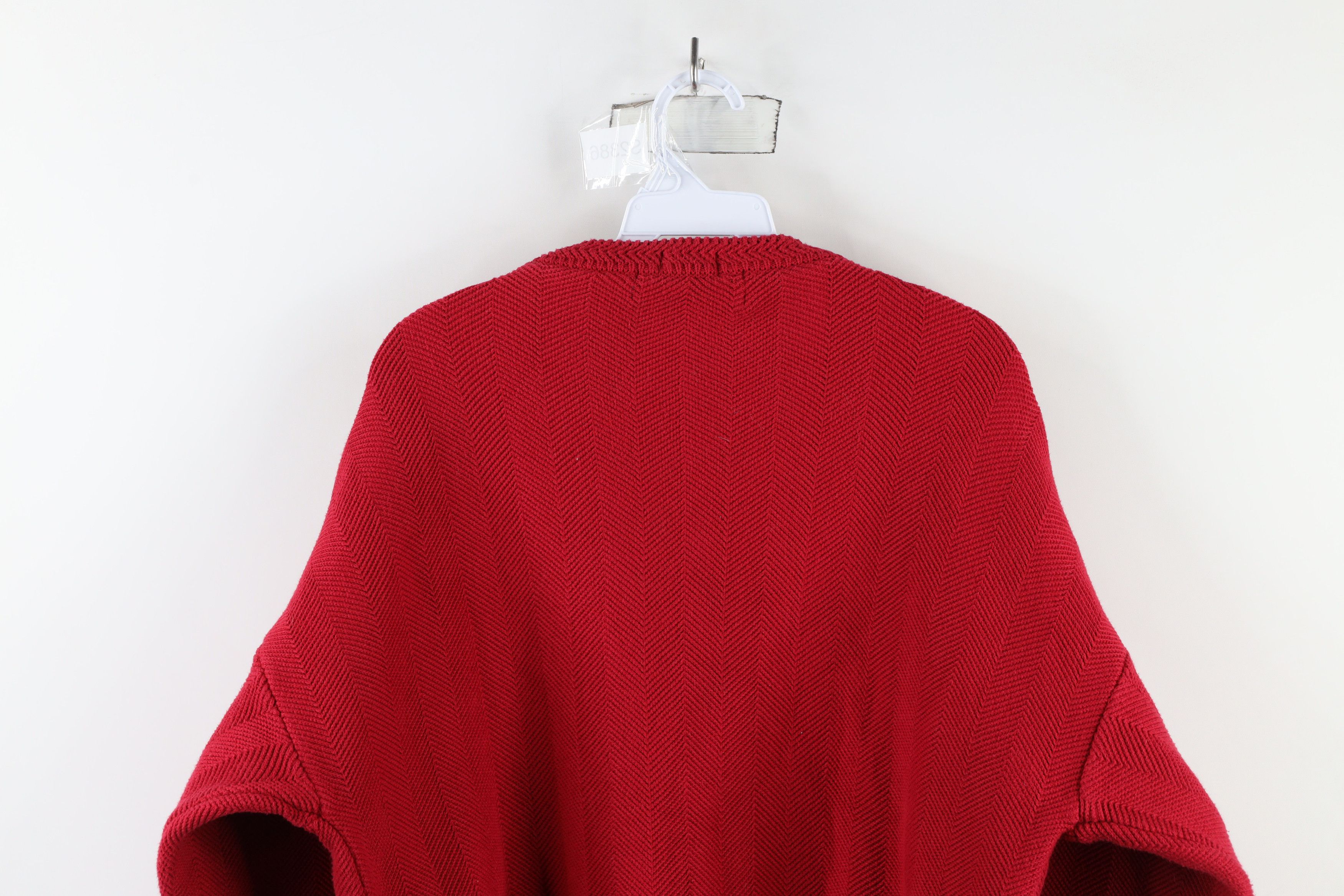 Ralph Lauren × Vintage Vintage 90s Chaps Ralph Lauren Herringbone Knit Sweater Size US XL / EU 56 / 4 - 9 Thumbnail