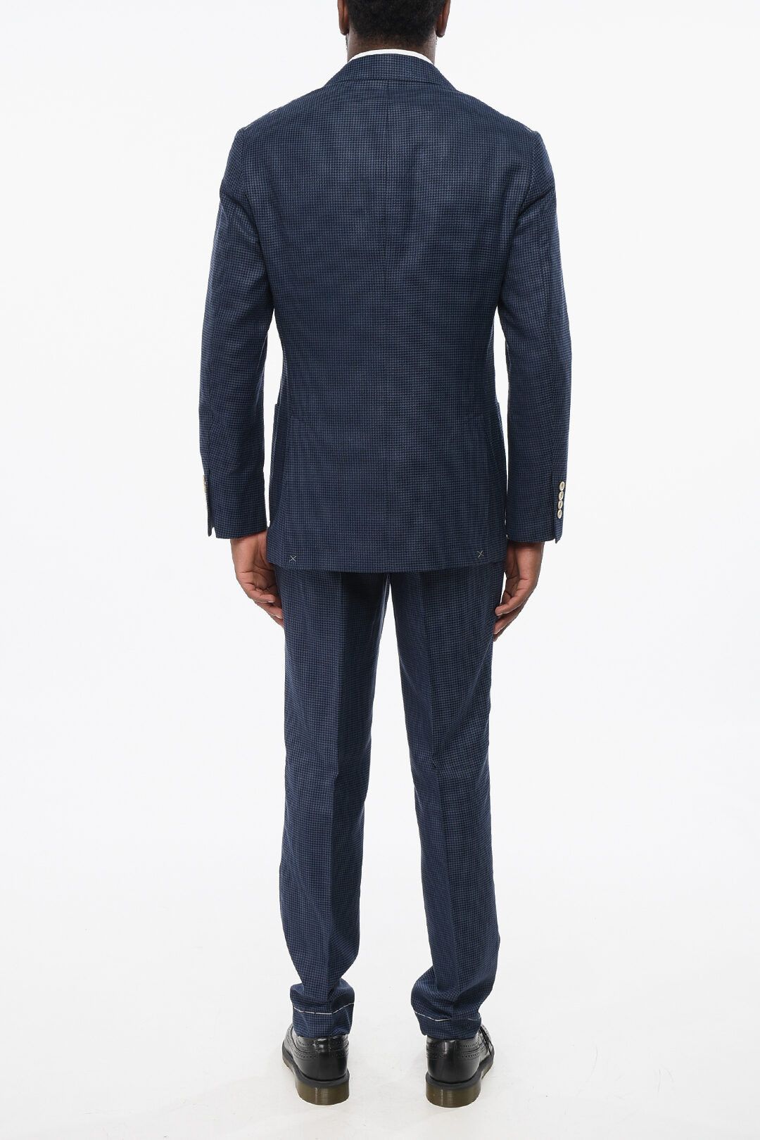 Brunello Cucinelli og1mm0725 Wool Blend Double-breasted Suit in Blue Size US XL / EU 56 / 4 - 4 Thumbnail