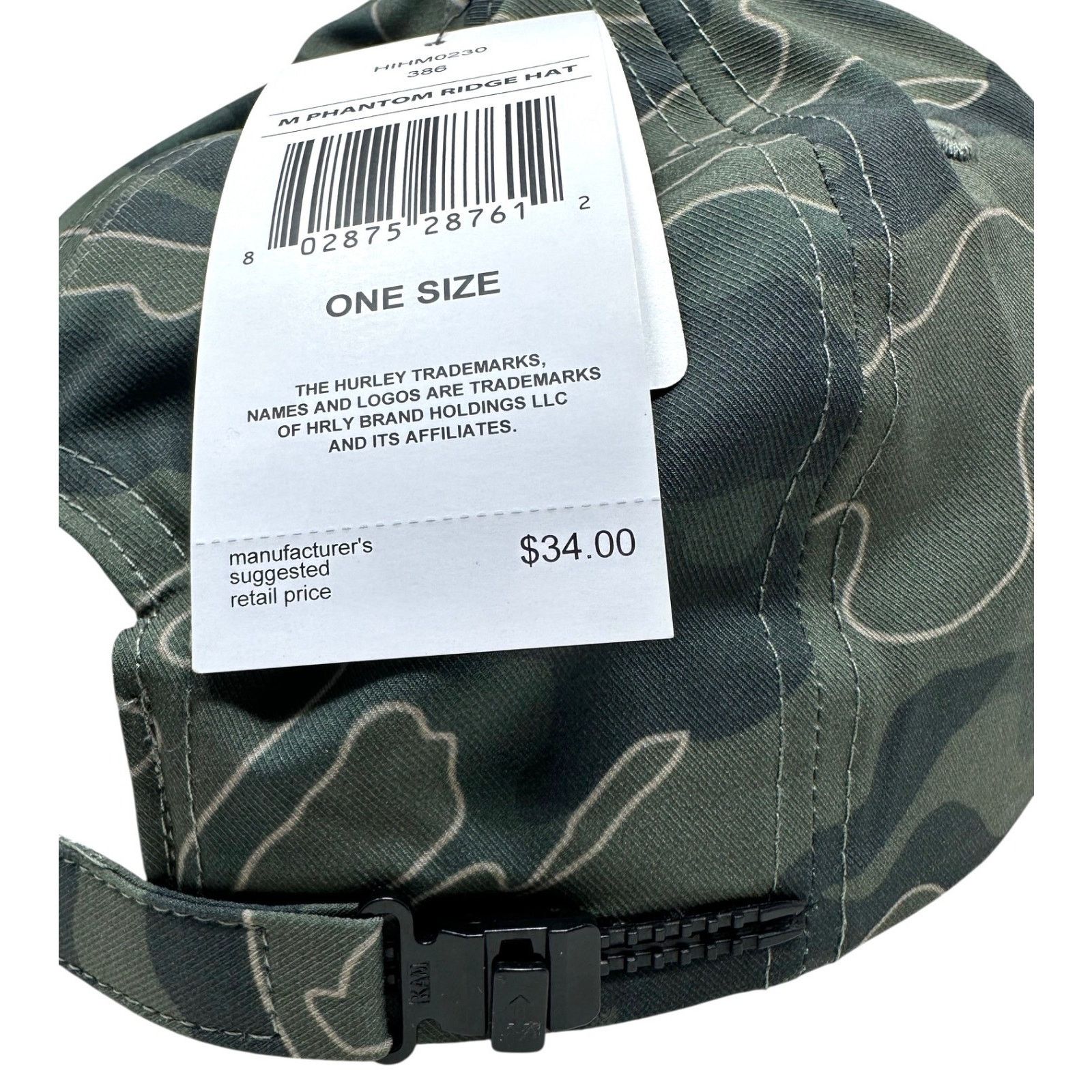 Hurley Hurley Men's Hat Phantom Ridge Water Repellent Flat Bill Cap Size ONE SIZE - 4 Thumbnail