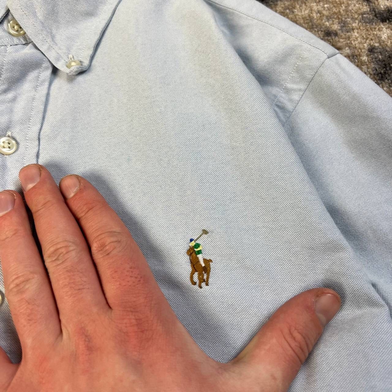 Polo Ralph Lauren Polo Ralph Lauren Luxury Mini Logo Button Up Shirt Size US M / EU 48-50 / 2 - 4 Thumbnail