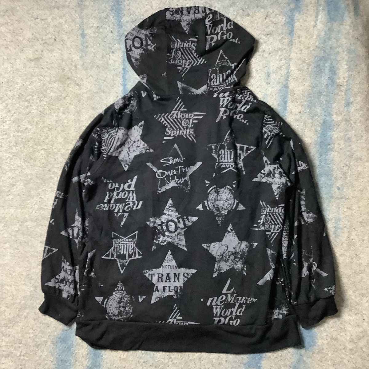 Hysteric Glamour × If Six Was Nine × Le Grande Bleu (L.G.B.) Ecrire Y2K Zipper Full Print Hoodie ifsixwasnine lgb style Size US L / EU 52-54 / 3 - 9 Thumbnail