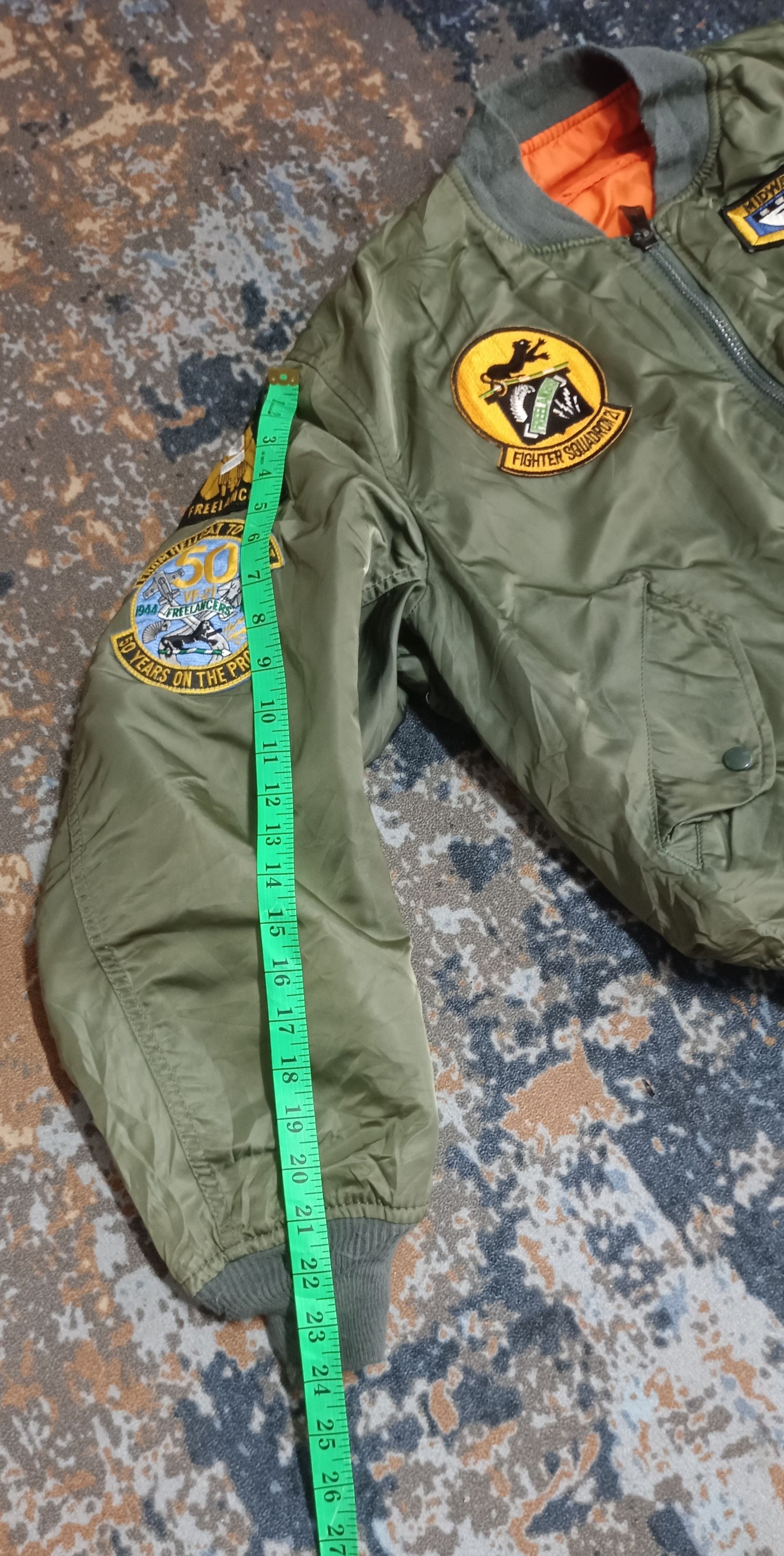 Alpha Industries ALPHA 90s Jacket TYPE MA 1 J 82790J(USAF) Size US L / EU 52-54 / 3 - 12 Thumbnail