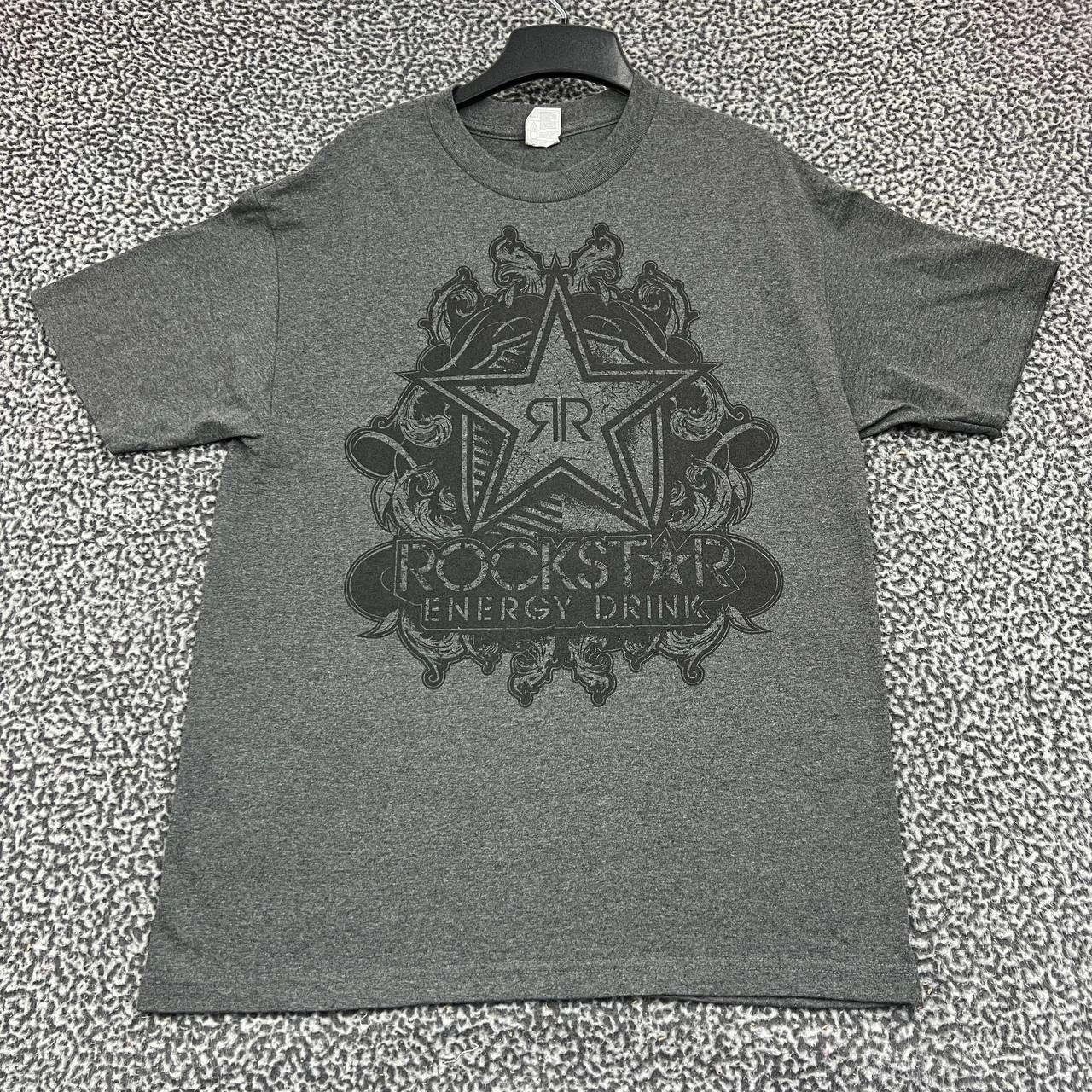 Alstyle Rockstar Energy Drink Shirt Men Short Sleeve Crew Neck L Size US L / EU 52-54 / 3 - 1 Thumbnail