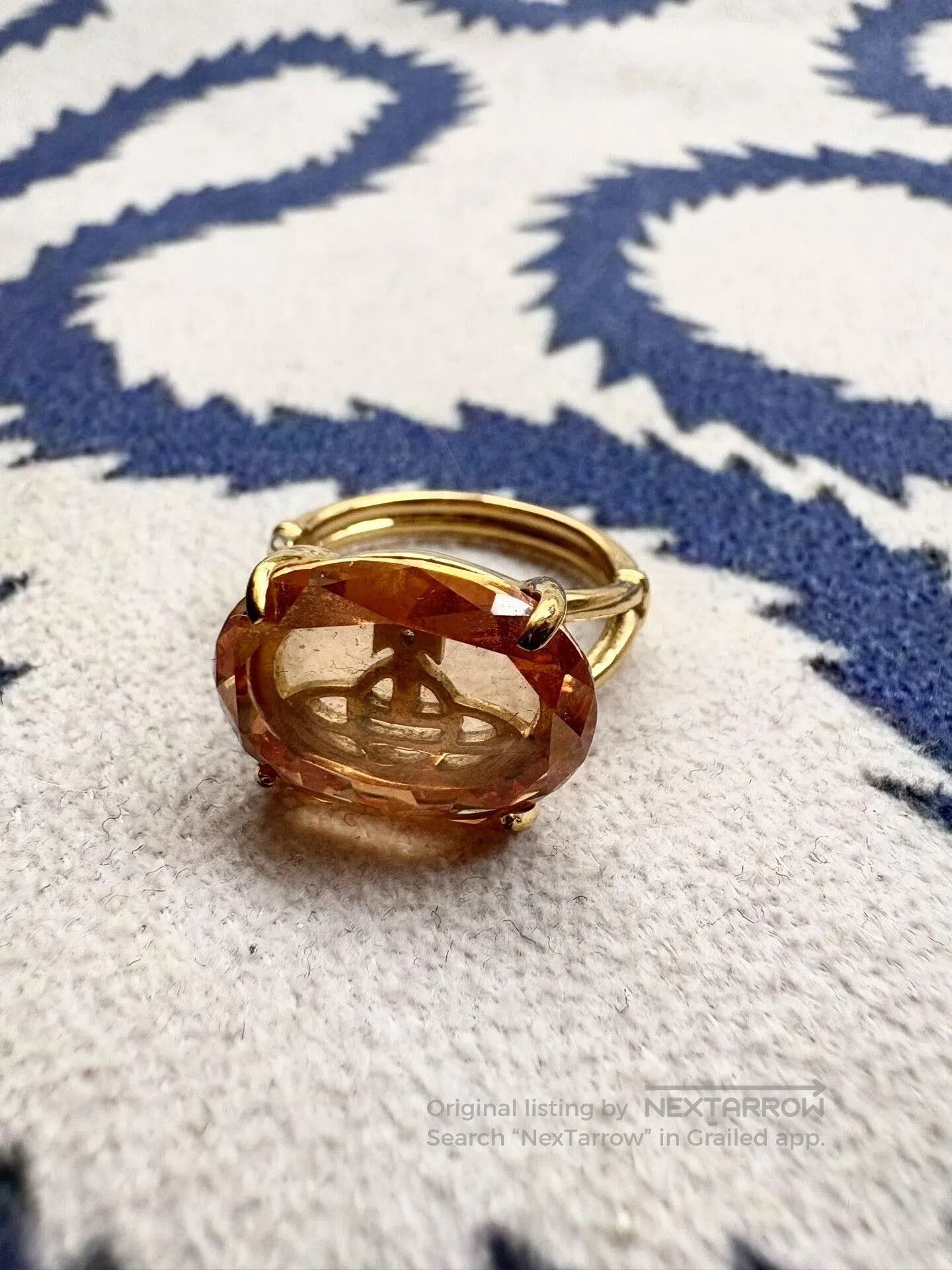 Vivienne Westwood Vivienne Westwood Vintage Yellow Saturn Ring. Size ONE SIZE - 1 Thumbnail