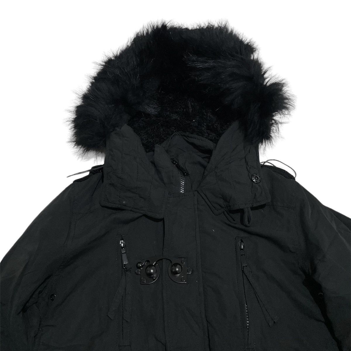 If Six Was Nine SLY Fur Hooded Cargo Jacket Size US S / EU 44-46 / 1 - 3 Thumbnail