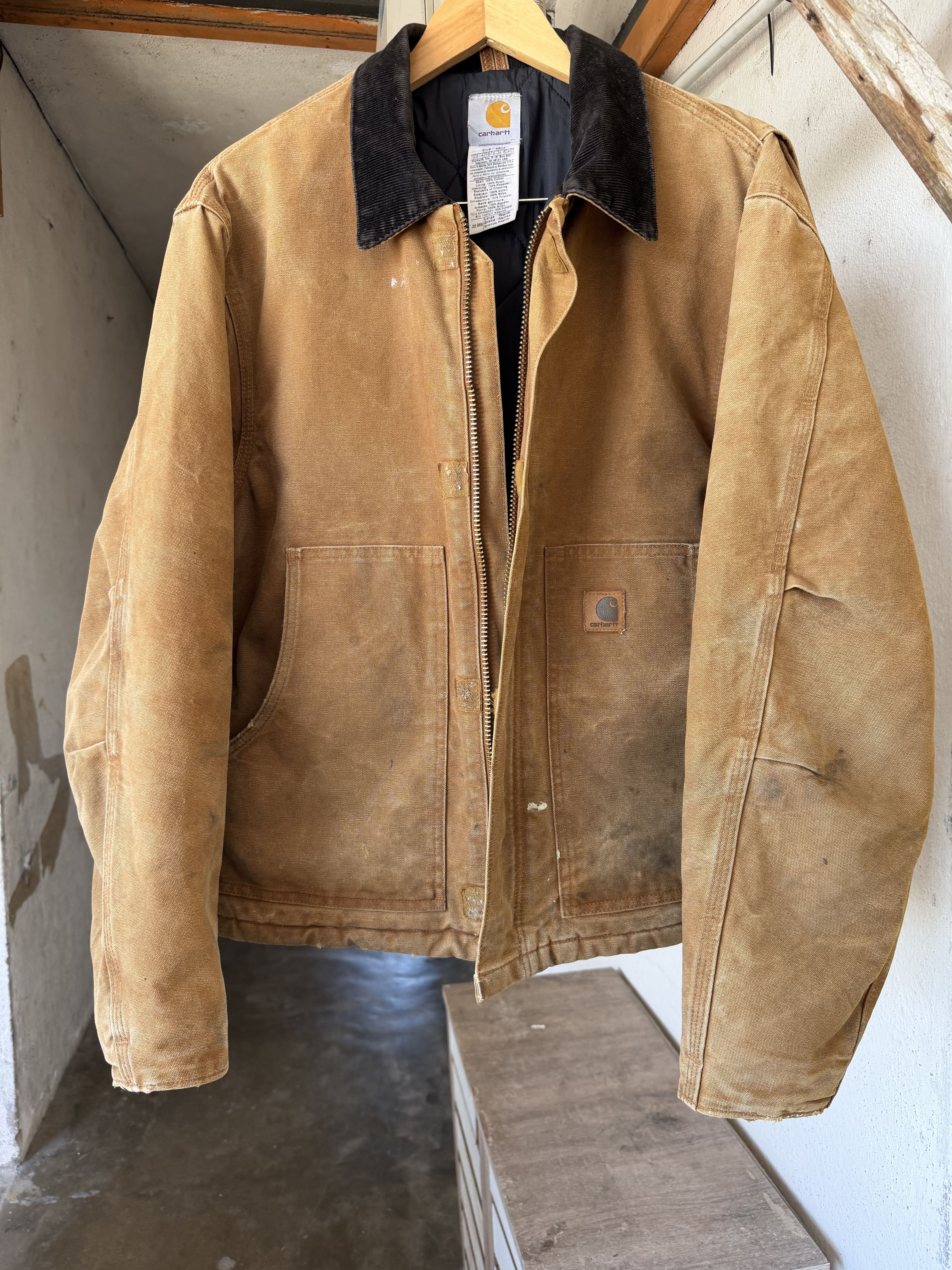 Carhartt Vintage Carhartt Distressed Detroit Zipper Jacket Size US L / EU 52-54 / 3 - 9 Thumbnail