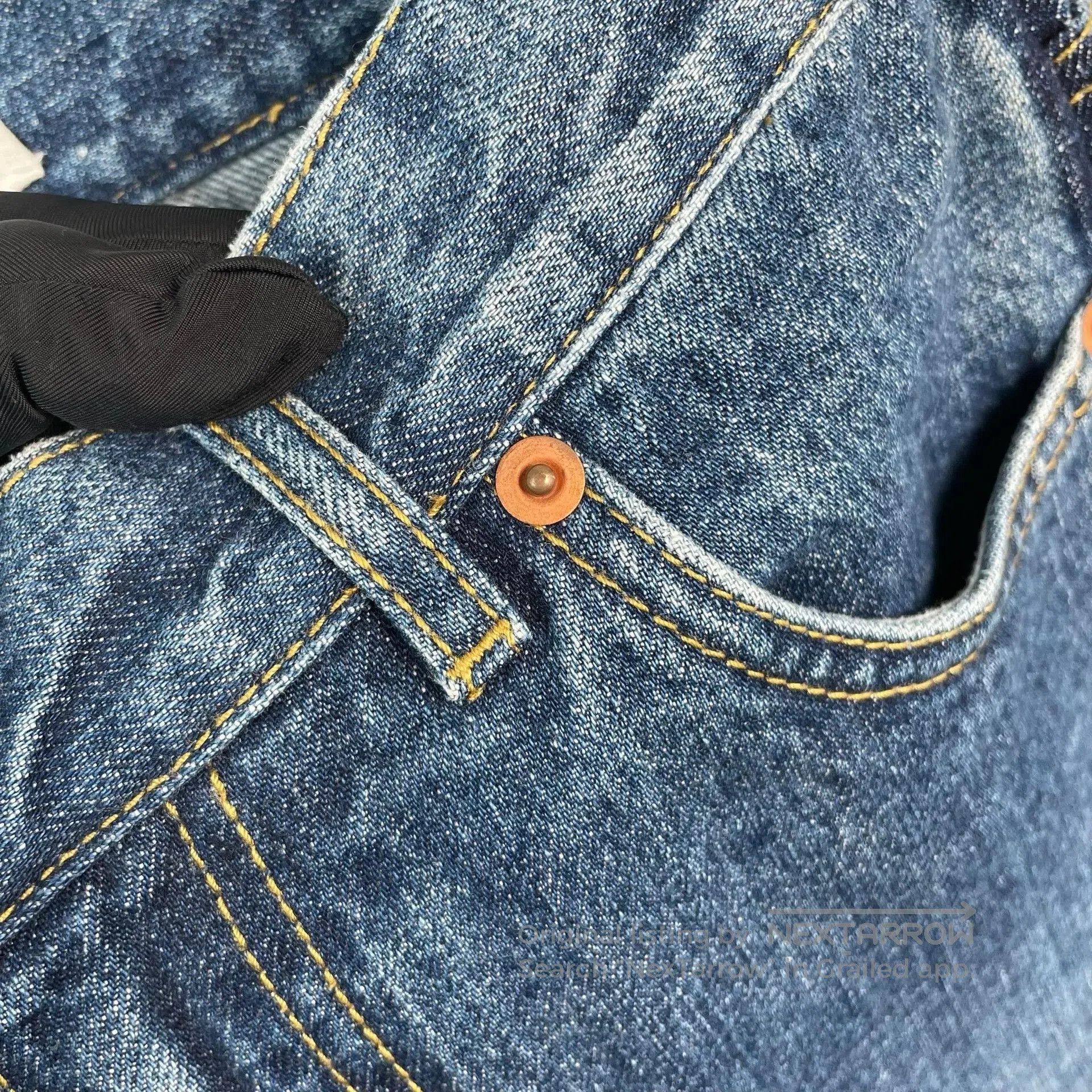 Dior Dior Vintage Washed Blue Straight. Size US 32 / EU 48 - 4 Thumbnail