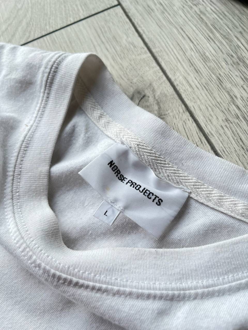 Norse Projects × Vintage Vintage Norse Projects White Boxy Tee Y2K L Size US L / EU 52-54 / 3 - 4 Thumbnail