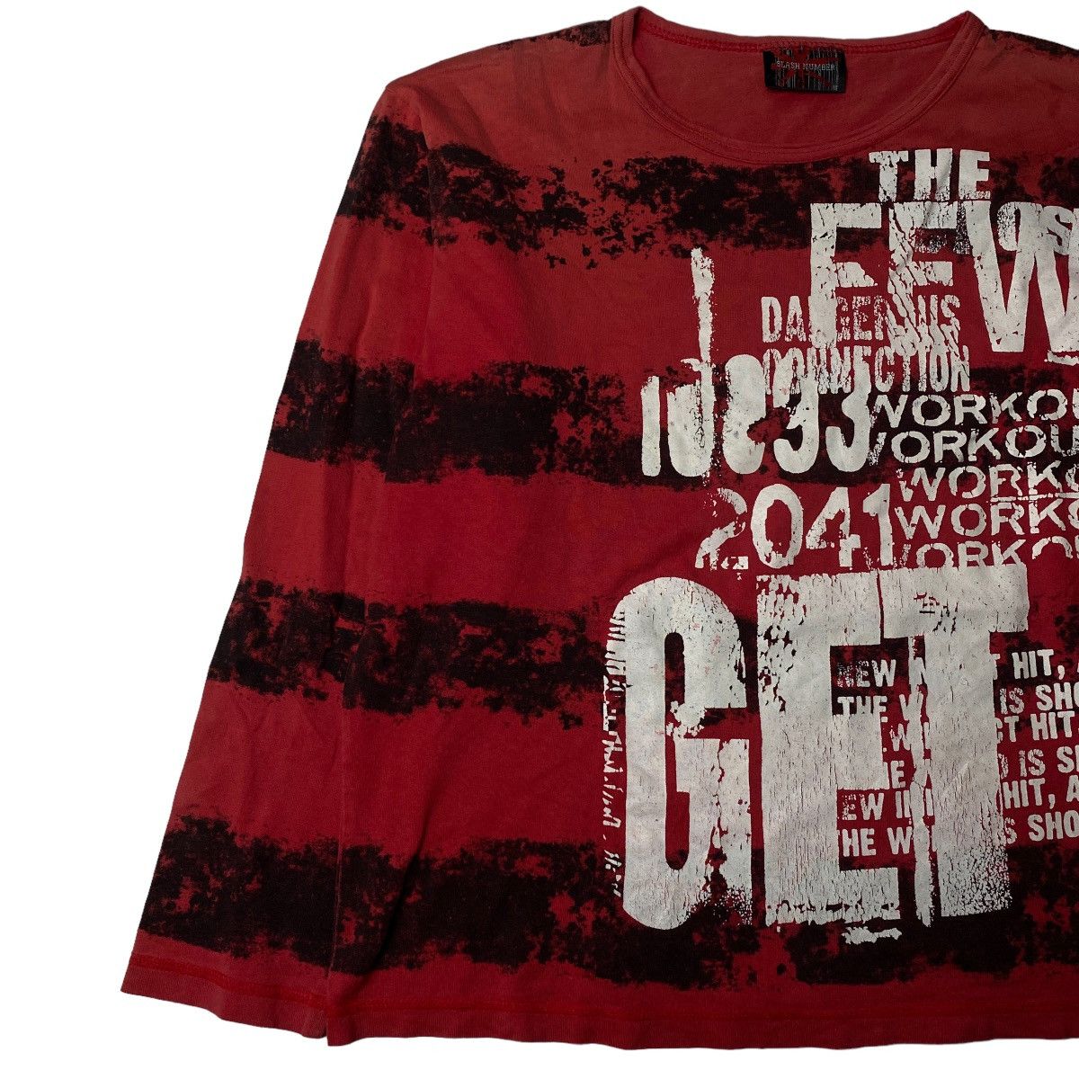 If Six Was Nine 2000's Slash Number Poem Two Tone Longsleeve Size US M / EU 48-50 / 2 - 2 Thumbnail