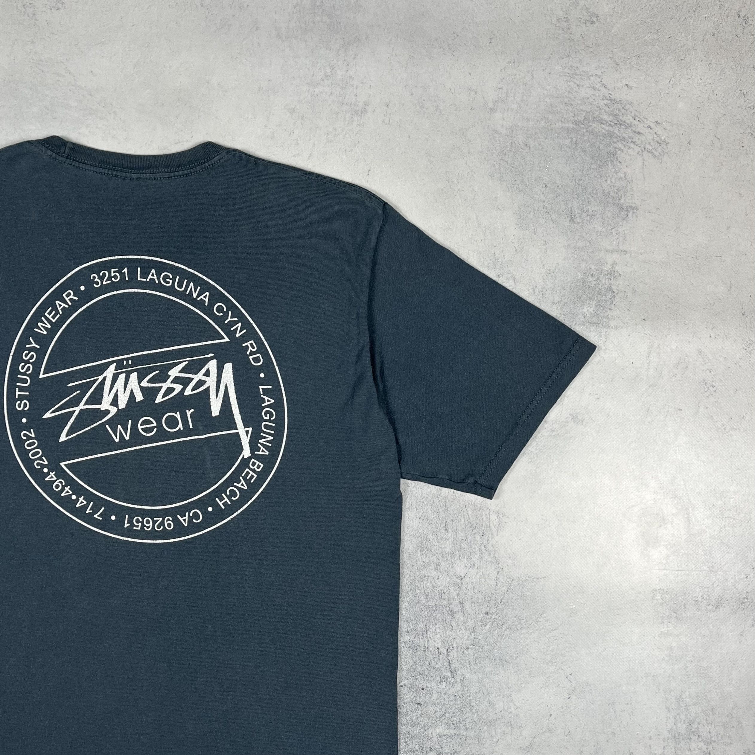 Stussy Vintage Stussy Wear Y2K Big Logo Faded T Shirt 00’s Size US M / EU 48-50 / 2 - 3 Thumbnail
