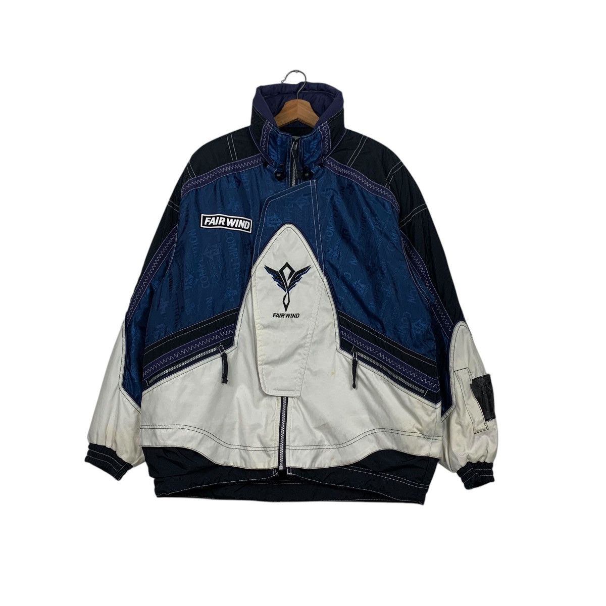 Japanese Brand FAIR WIND Colorblock Ski Jacket Snowboard Jacket #1695-C75 Size US L / EU 52-54 / 3 - 1 Thumbnail