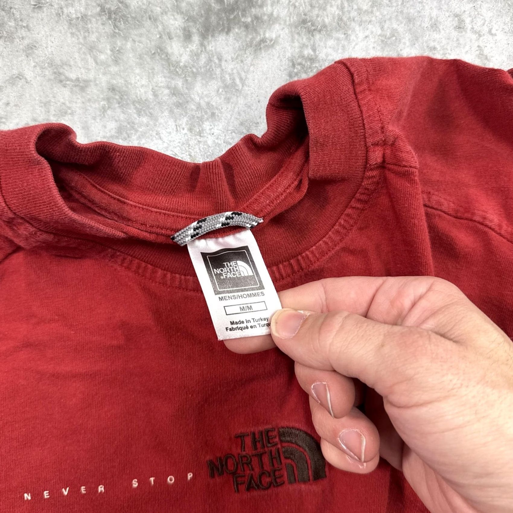 The North Face The North Face Shirt Mens M Red Long Sleeve Crewneck Logo Outdoors Hiking Tee Size US M / EU 48-50 / 2 - 4 Thumbnail