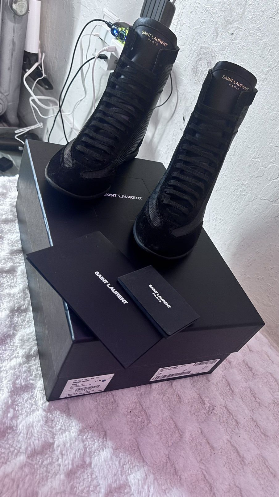 Saint Laurent Paris Brand new Saint Laurent Paris Men’s Hightop Sneaker Size 40 Size US 8 / EU 41 - 4 Thumbnail