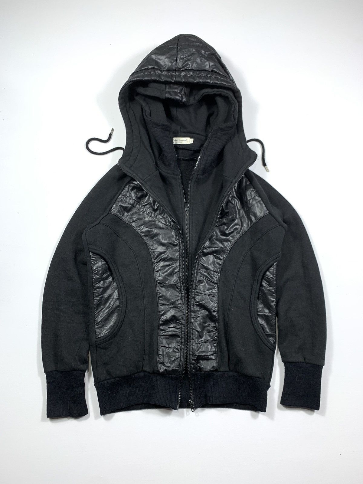 image of Jun Takahashi x Undercover Undercoverism For Rebels Double Layerd Hoodie in Black (Size Small)