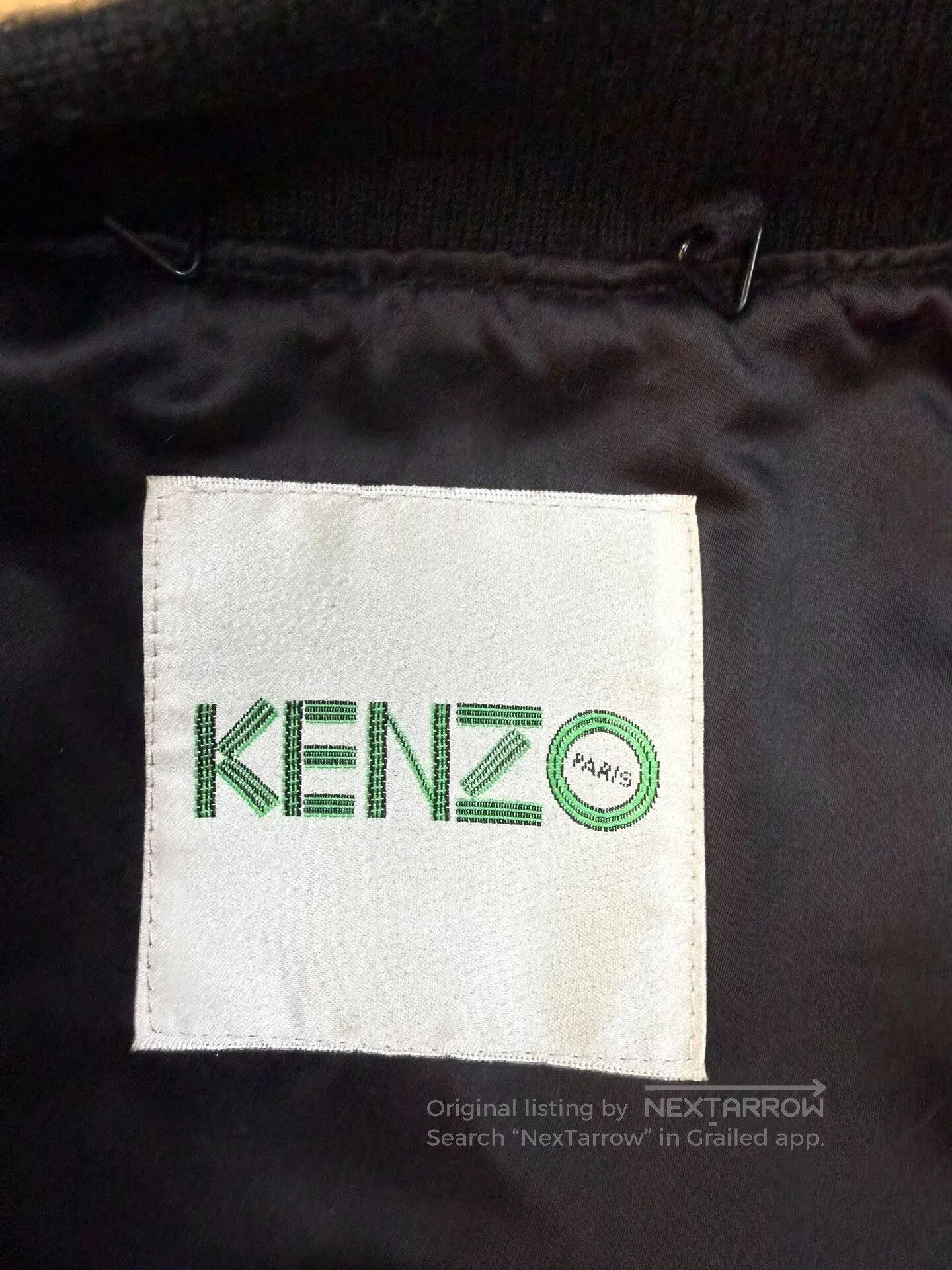 Kenzo KENZO Men's Leather Jacket with Embroidery. Size US XL / EU 56 / 4 - 4 Thumbnail