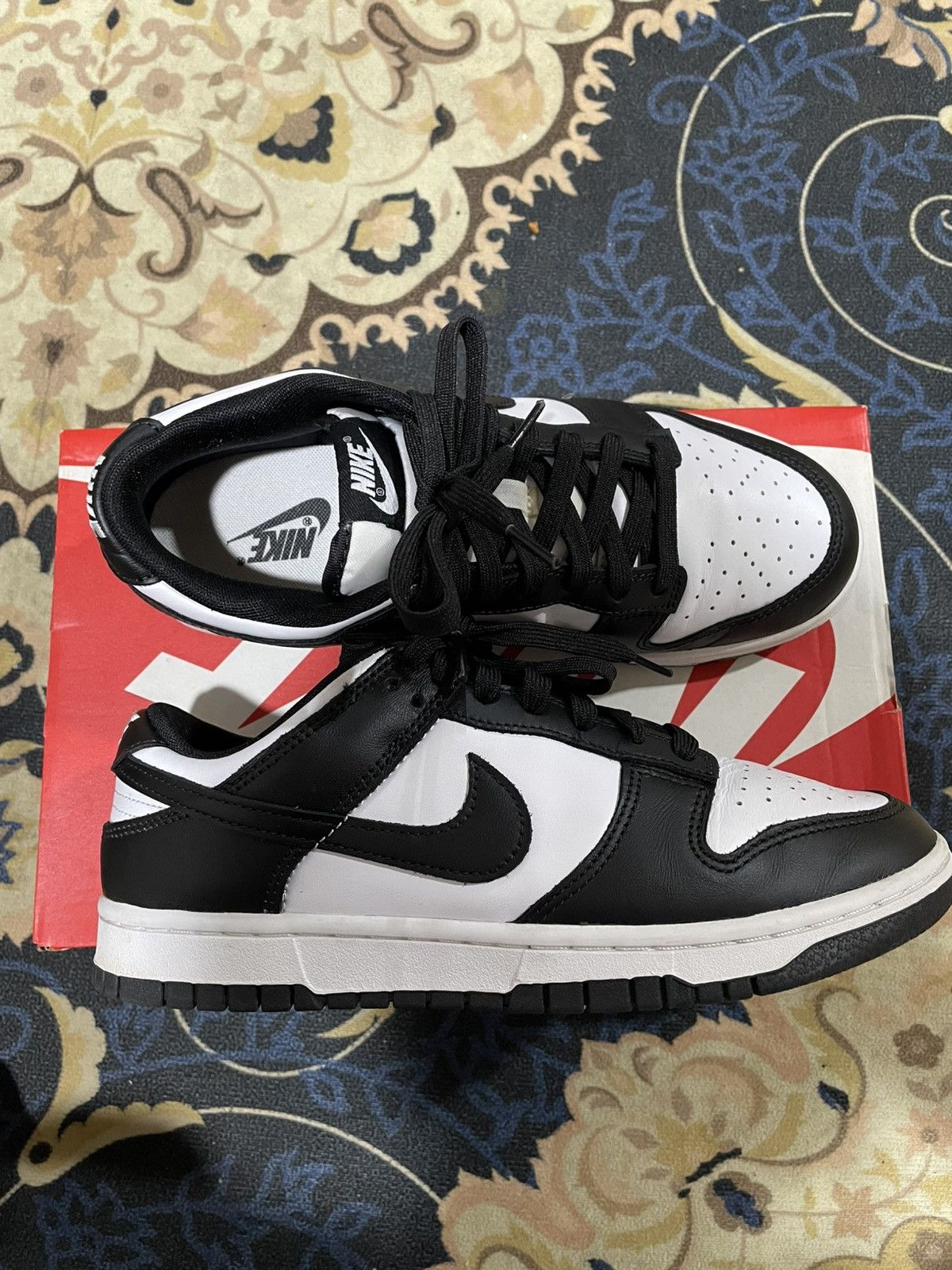 Nike Nike Dunk Low Retro ‘Panda’ Black White - Classic Size US 7 / EU 40 - 1 Thumbnail