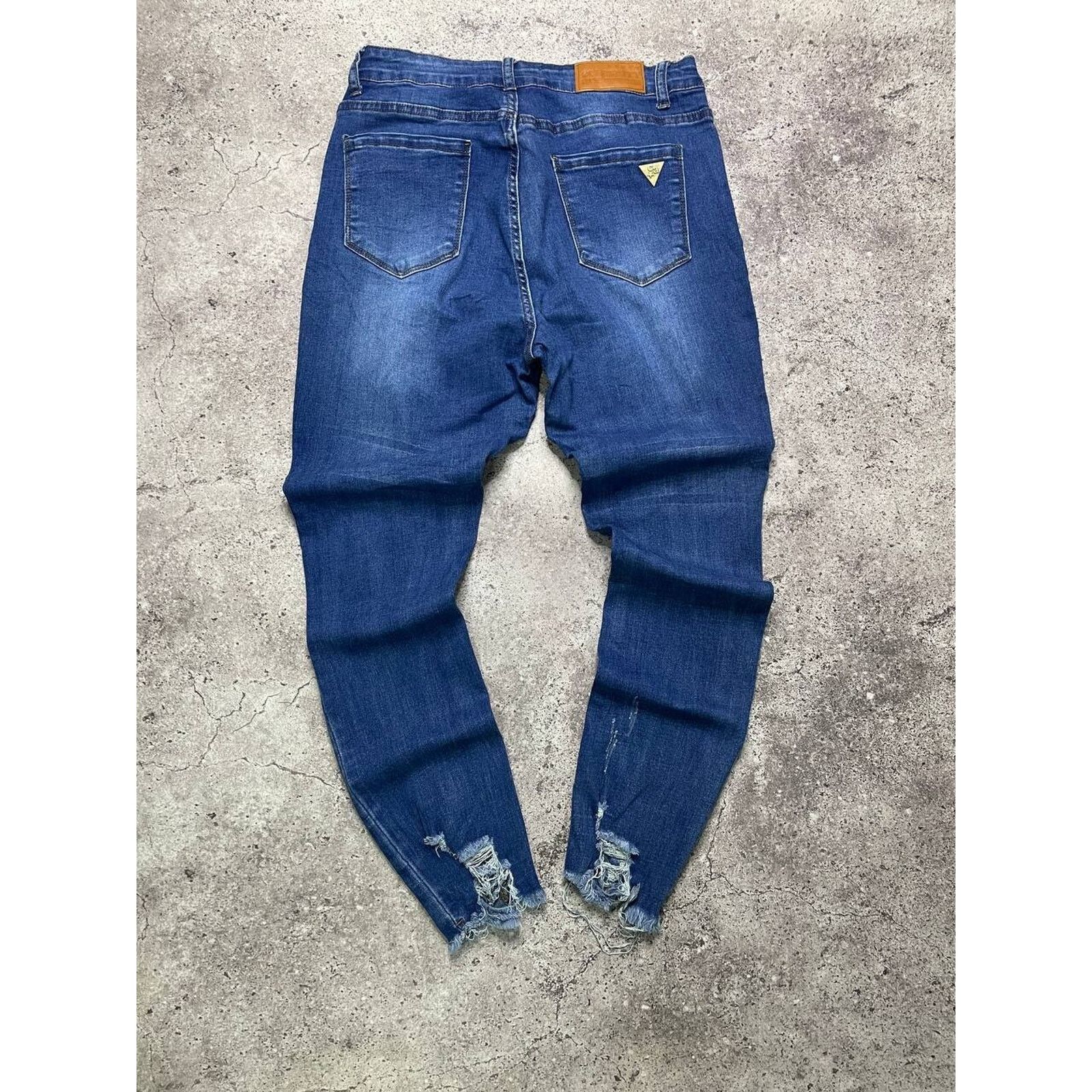 Vintage Vintage Celebrity Ace Distressed Blue Skinny Streetwear Size 30" / US 8 / IT 44 - 7 Thumbnail