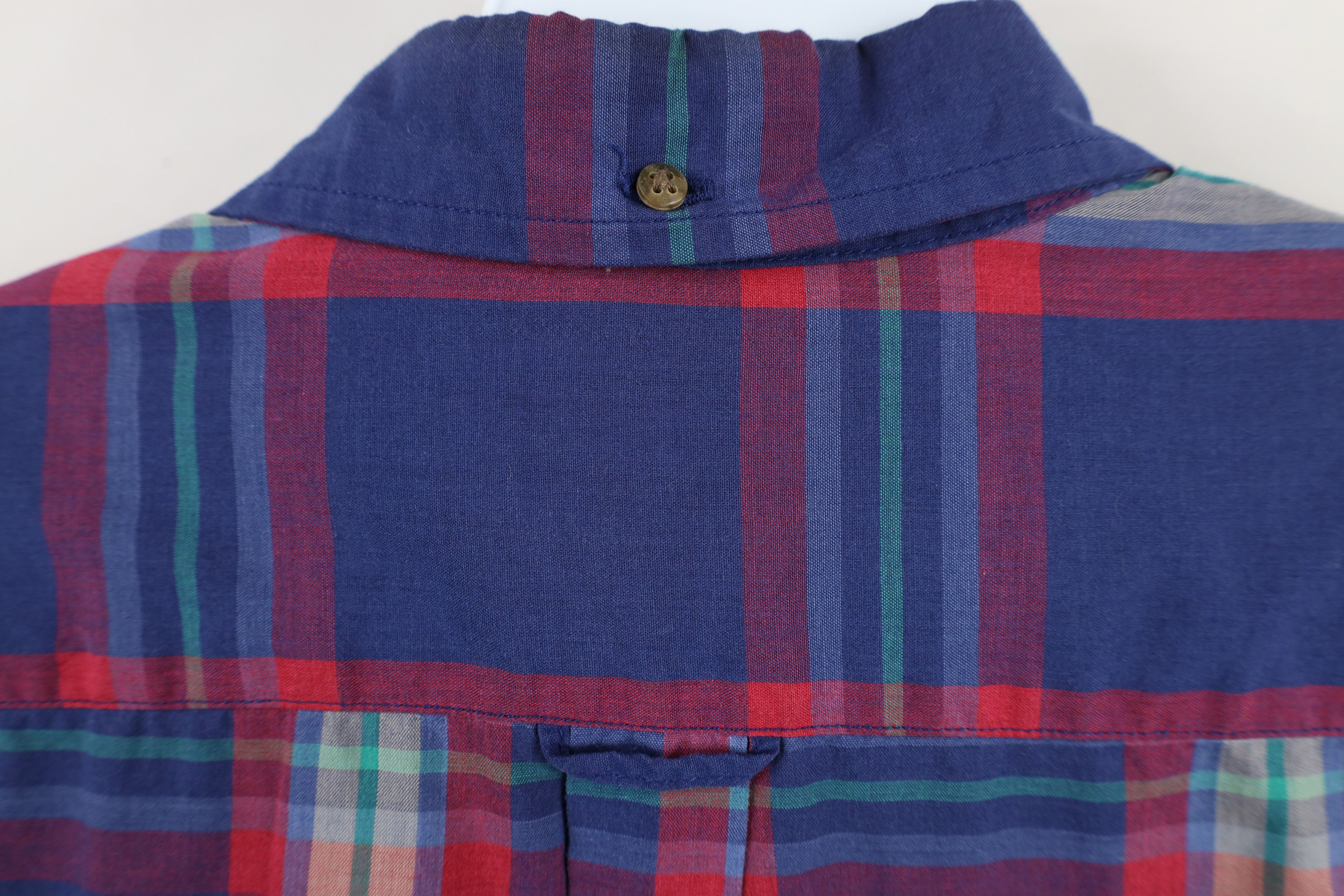 Vintage Vintage 90s Streetwear Plaid Collared Button Down Shirt Size US L / EU 52-54 / 3 - 10 Thumbnail