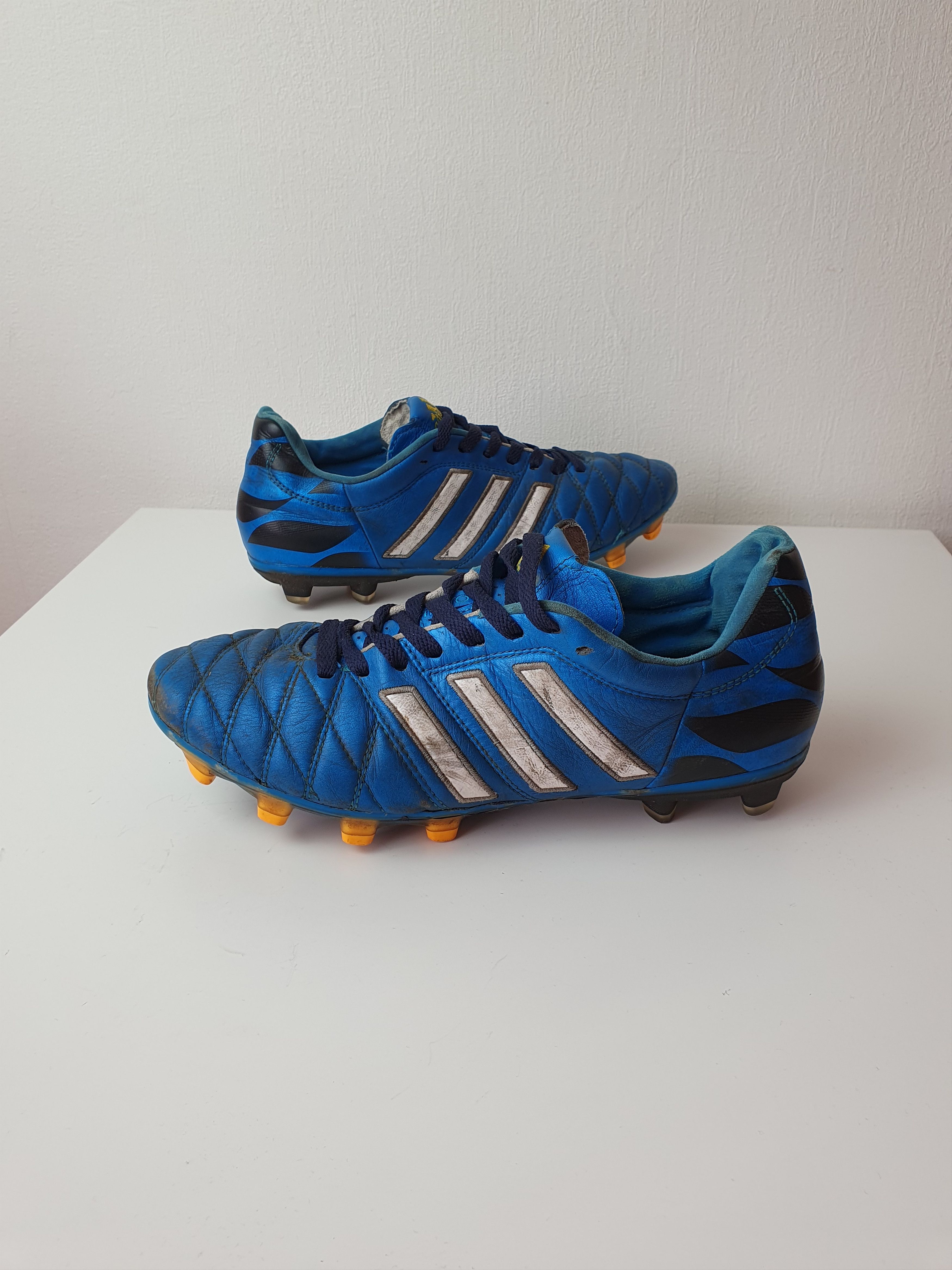 Adidas Vinatge Football Caps Adidas Adipure 11 Pro Blue Soccer Size US 8.5 / EU 41-42 - 1 Thumbnail